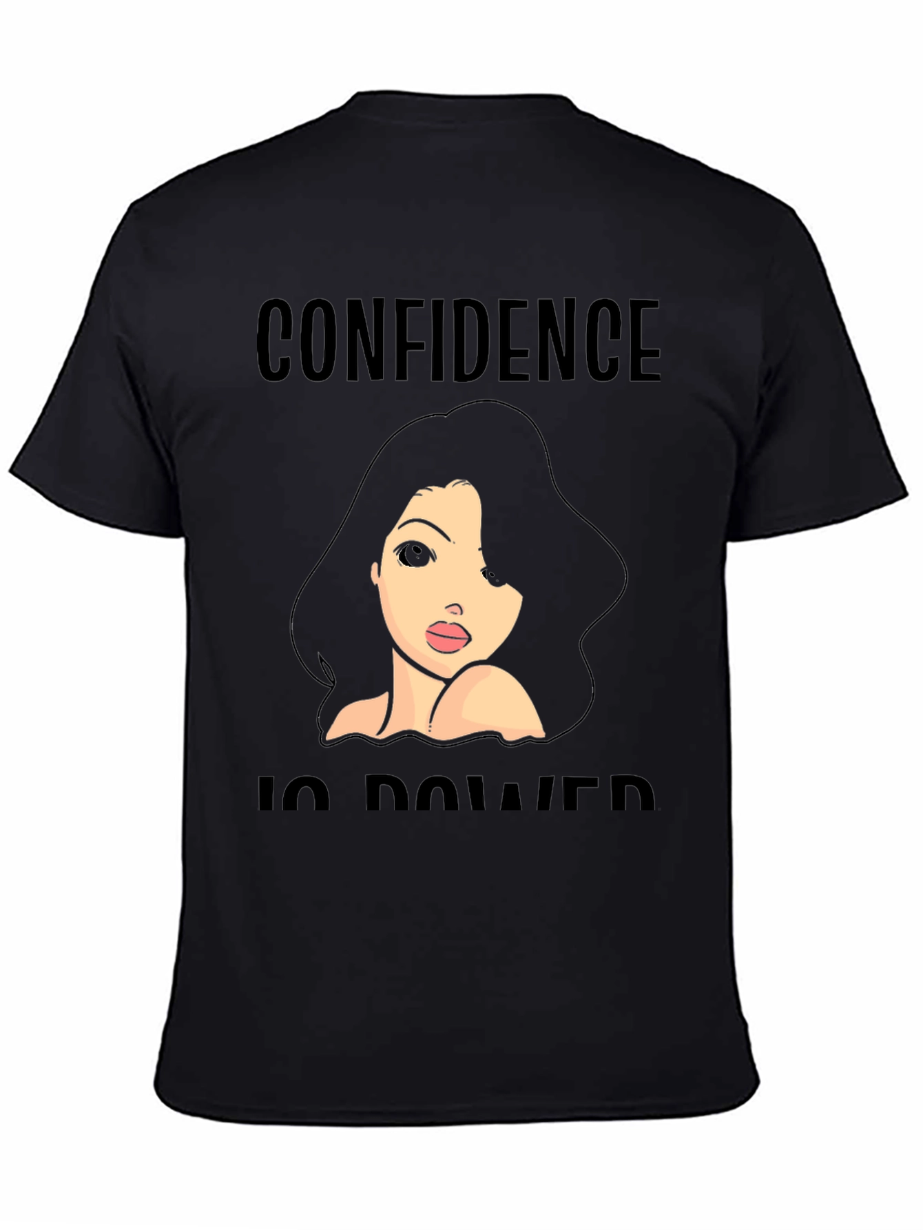 Black Confidence is Power Graphic T-Shirt view 4
