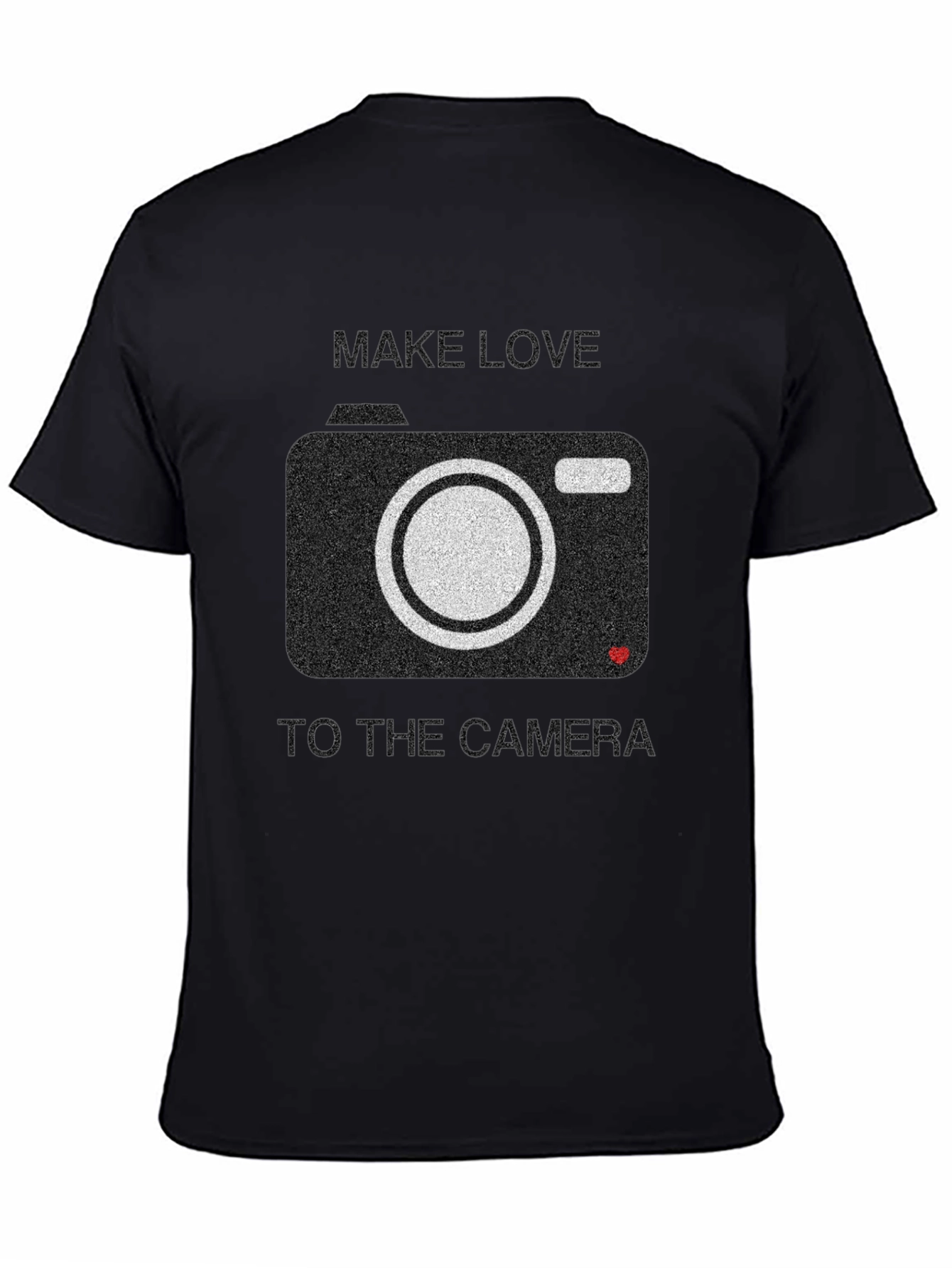 Black Make Love to the Camera Graphic Tee view 4