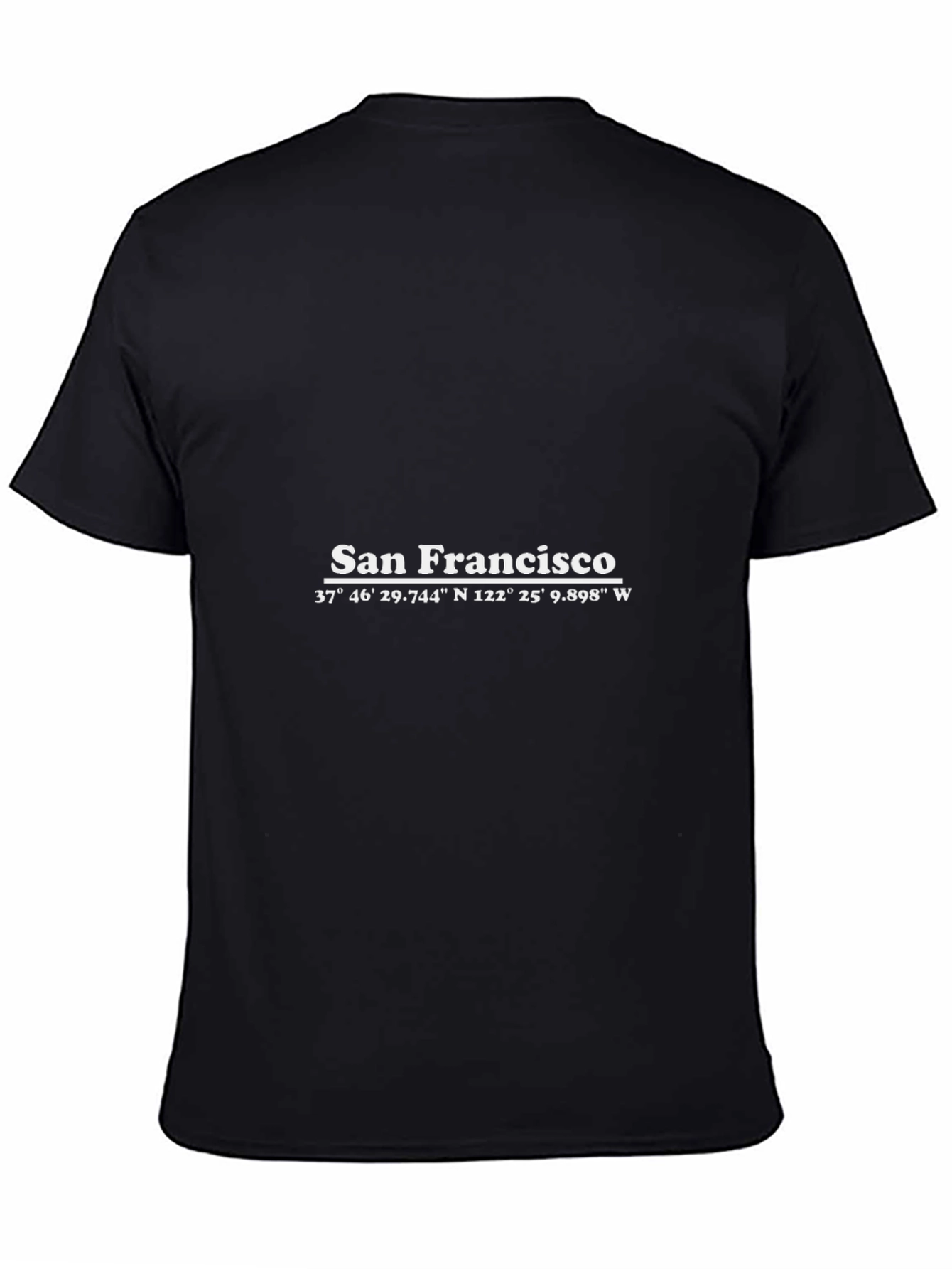 Black San Francisco Coordinates Graphic Tee view 4