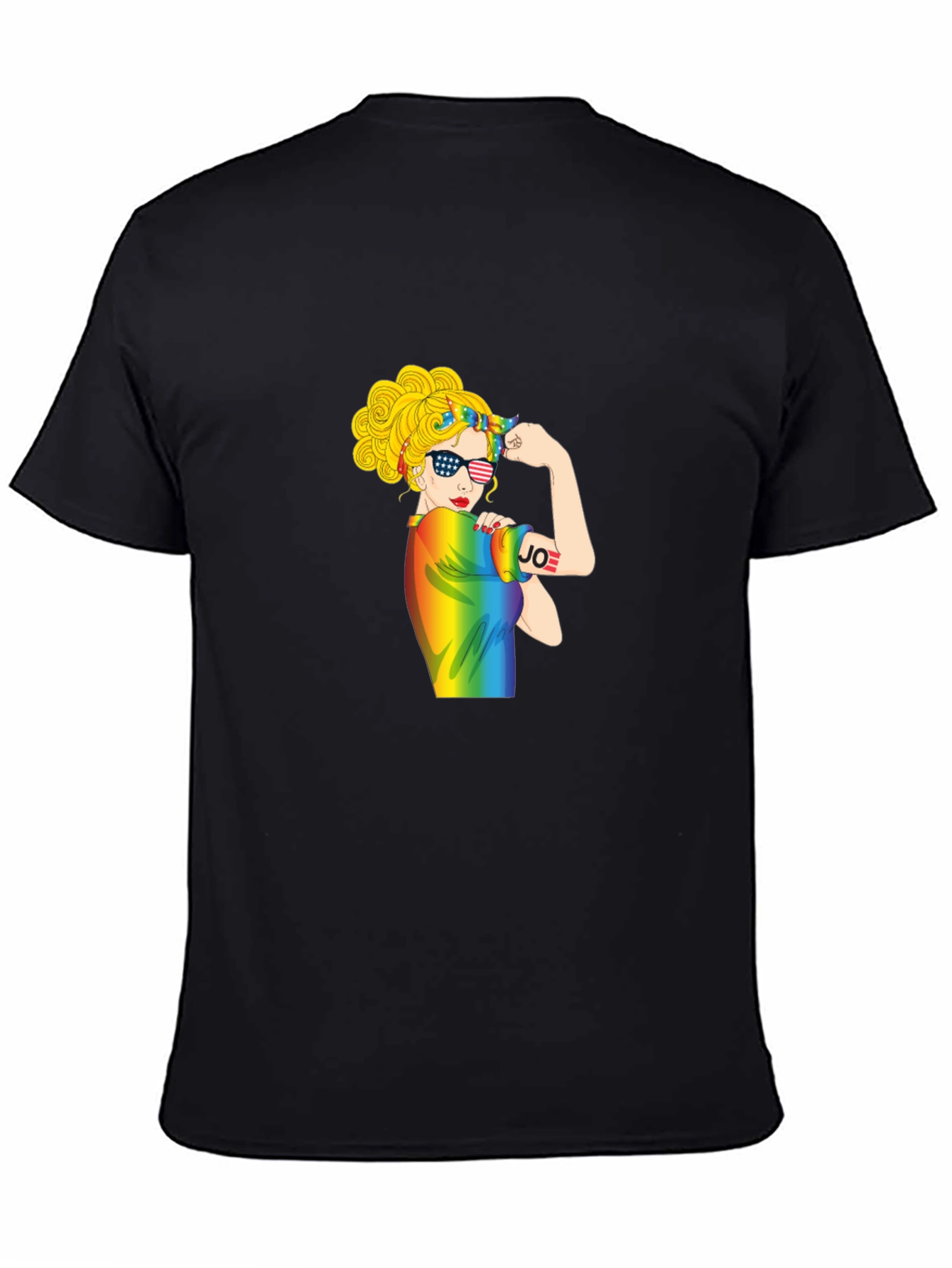 Black Empowered Woman Pride T-Shirt view 4