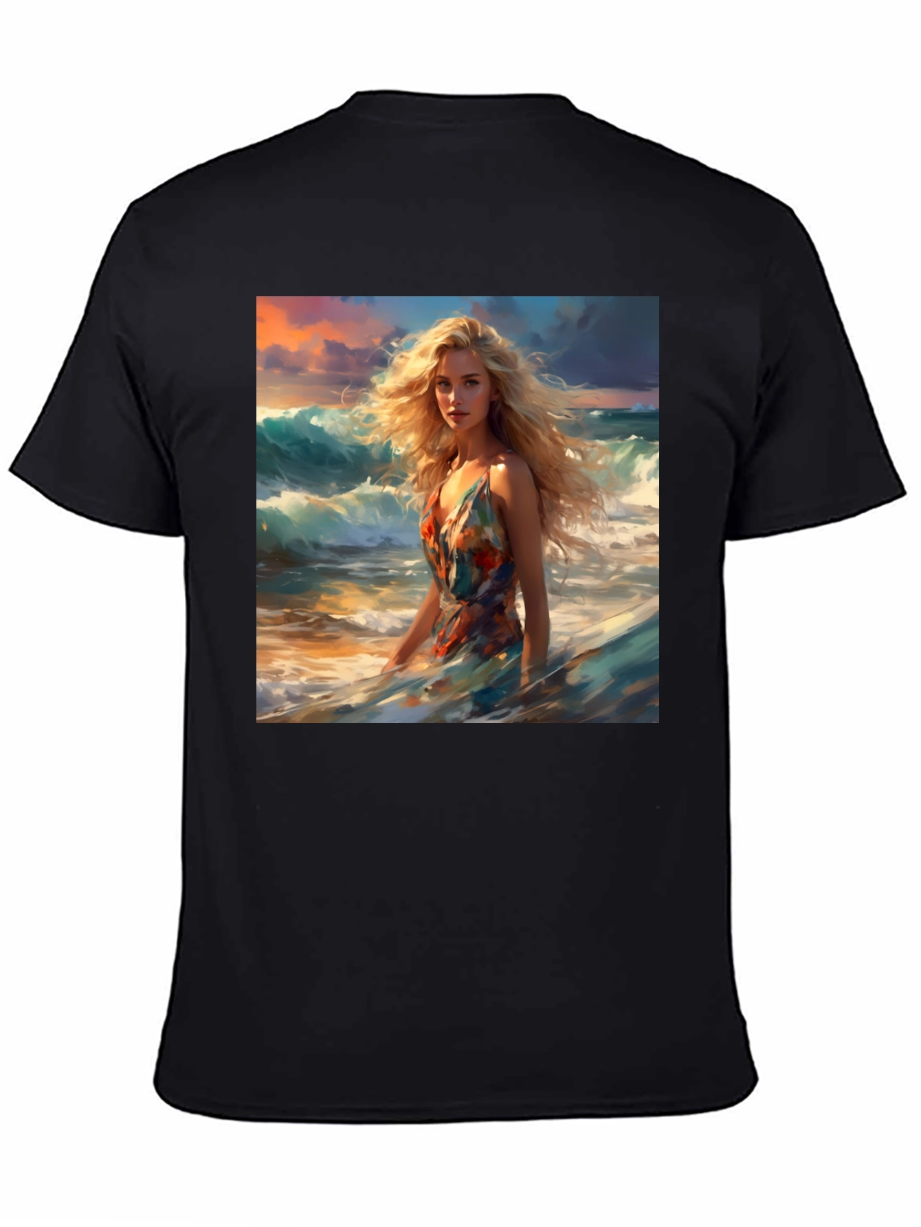 Black Ocean Dream T-Shirt - Stunning Art Print view 4