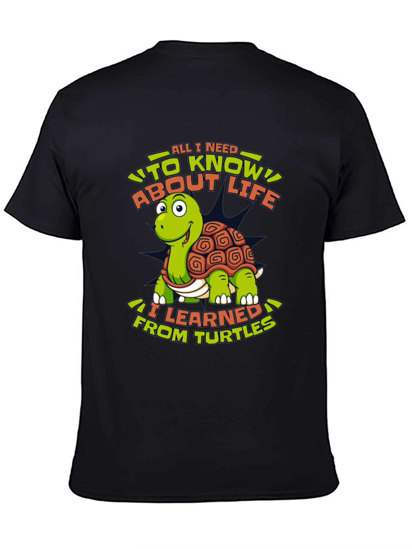 Black Turtle Life Lesson Graphic Tee view 4
