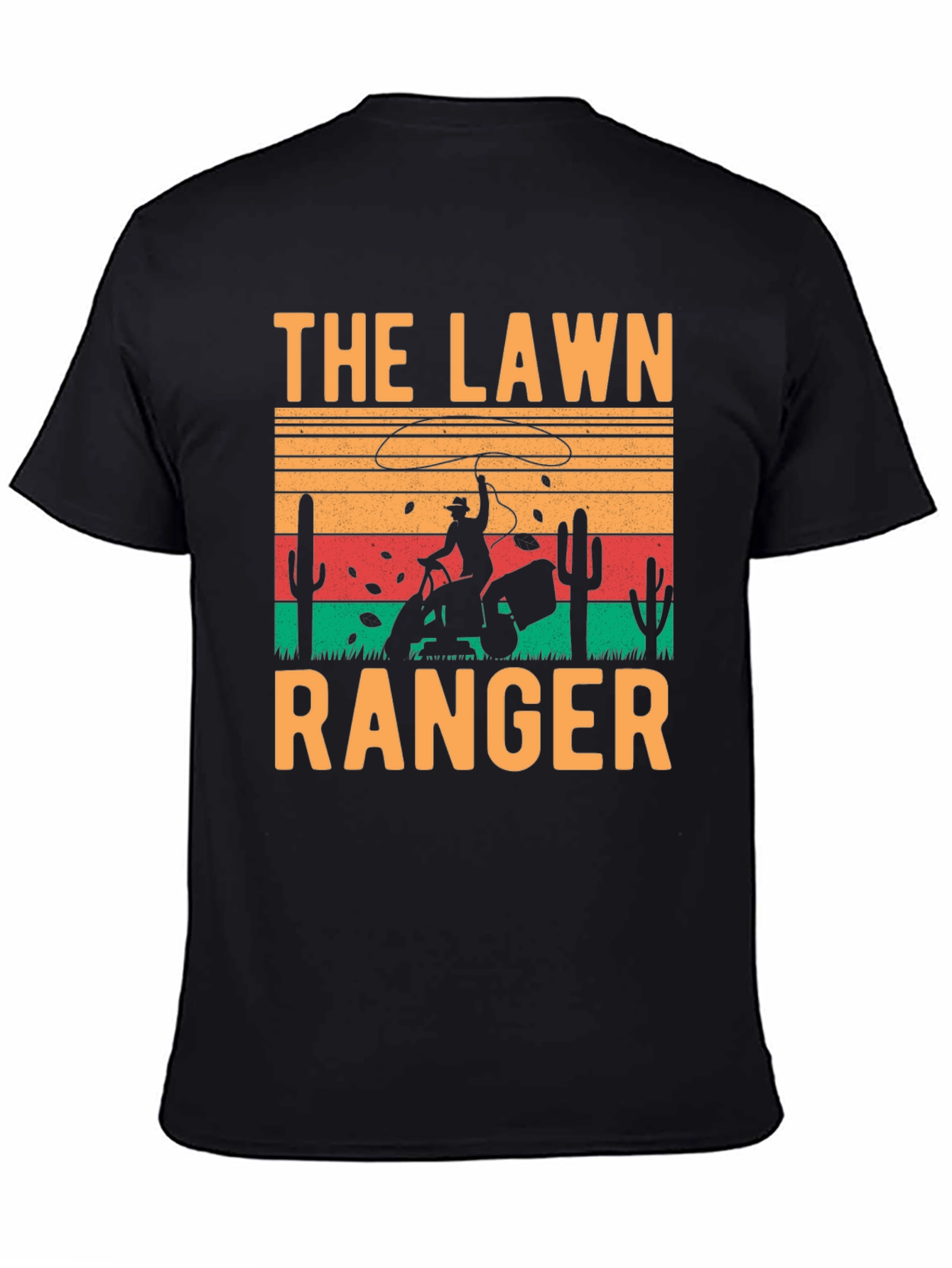 Black The Lawn Ranger Graphic T-Shirt view 4