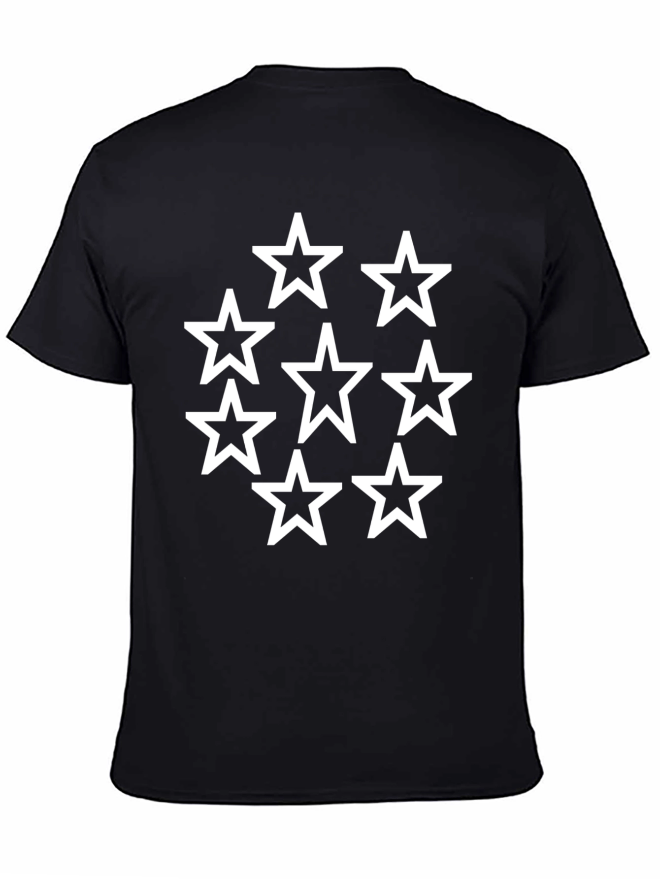 Black Starry Graphic Tee - Classic Black view 4