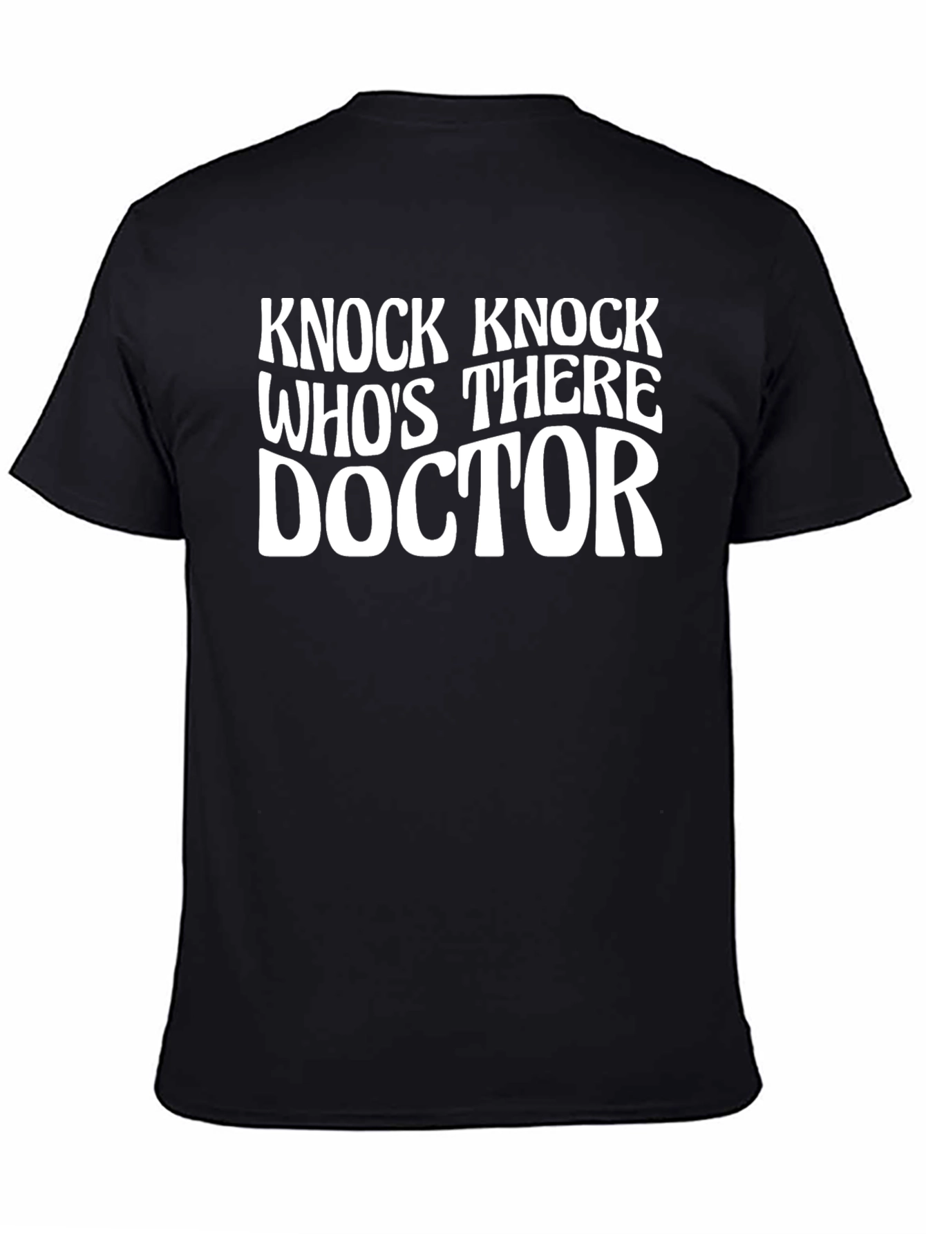 Knock Knock Doctor T-Shirt - Black Graphic Tee - 4