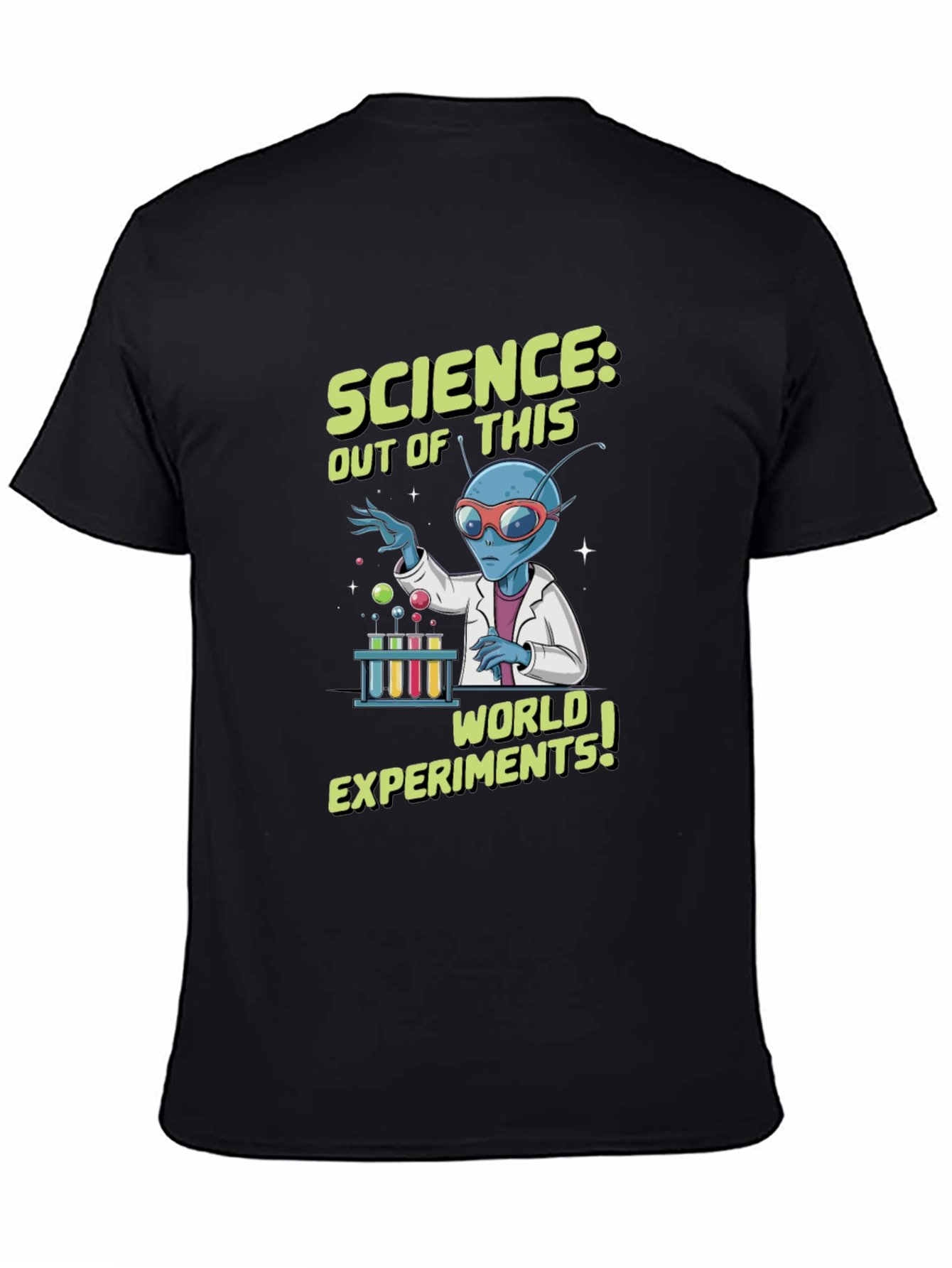 Black Science Alien T-Shirt - Out of this World Experiments view 4