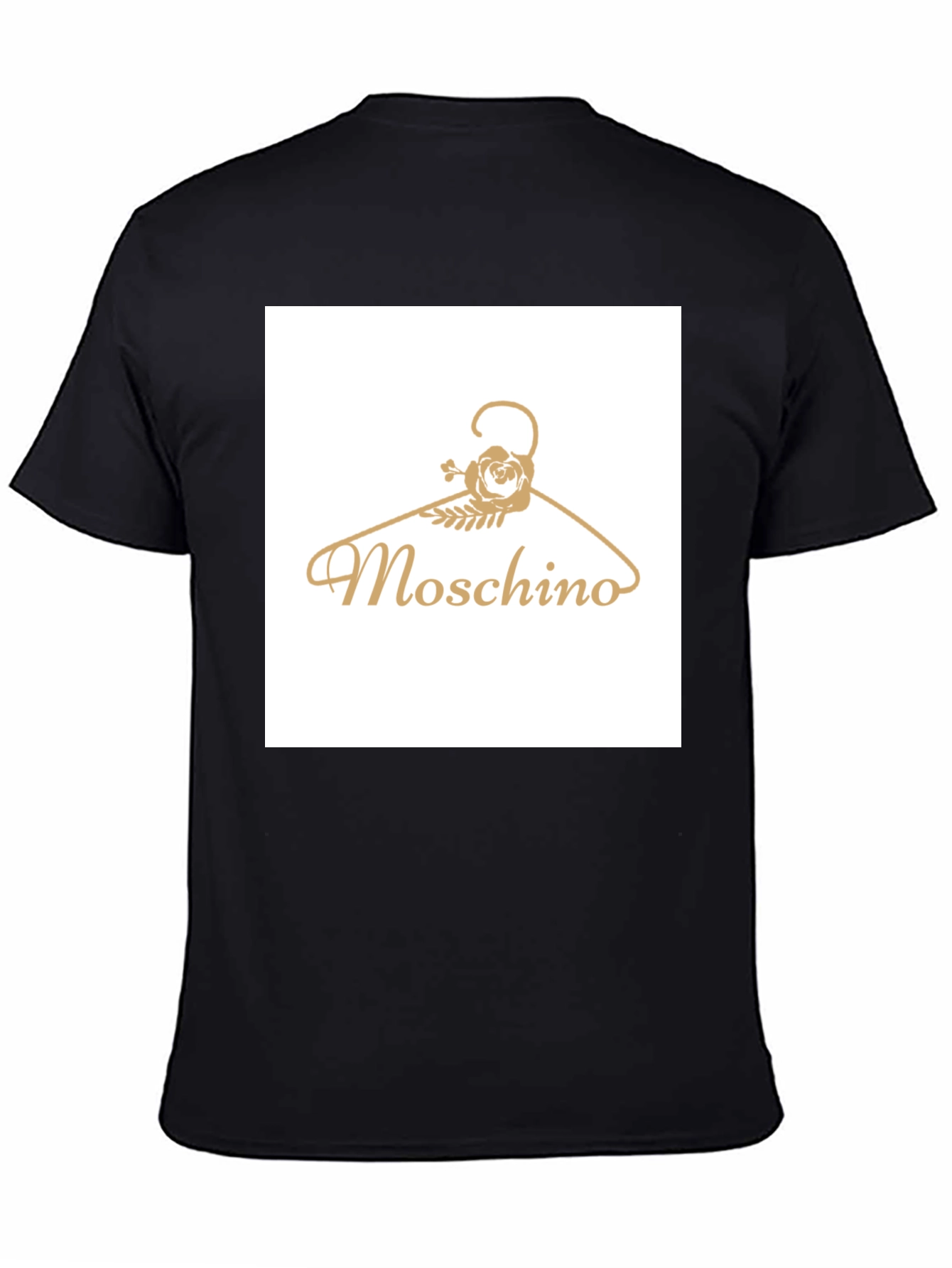 Black Moschino Hanger Graphic Tee - Stylish Casual Wear view 4