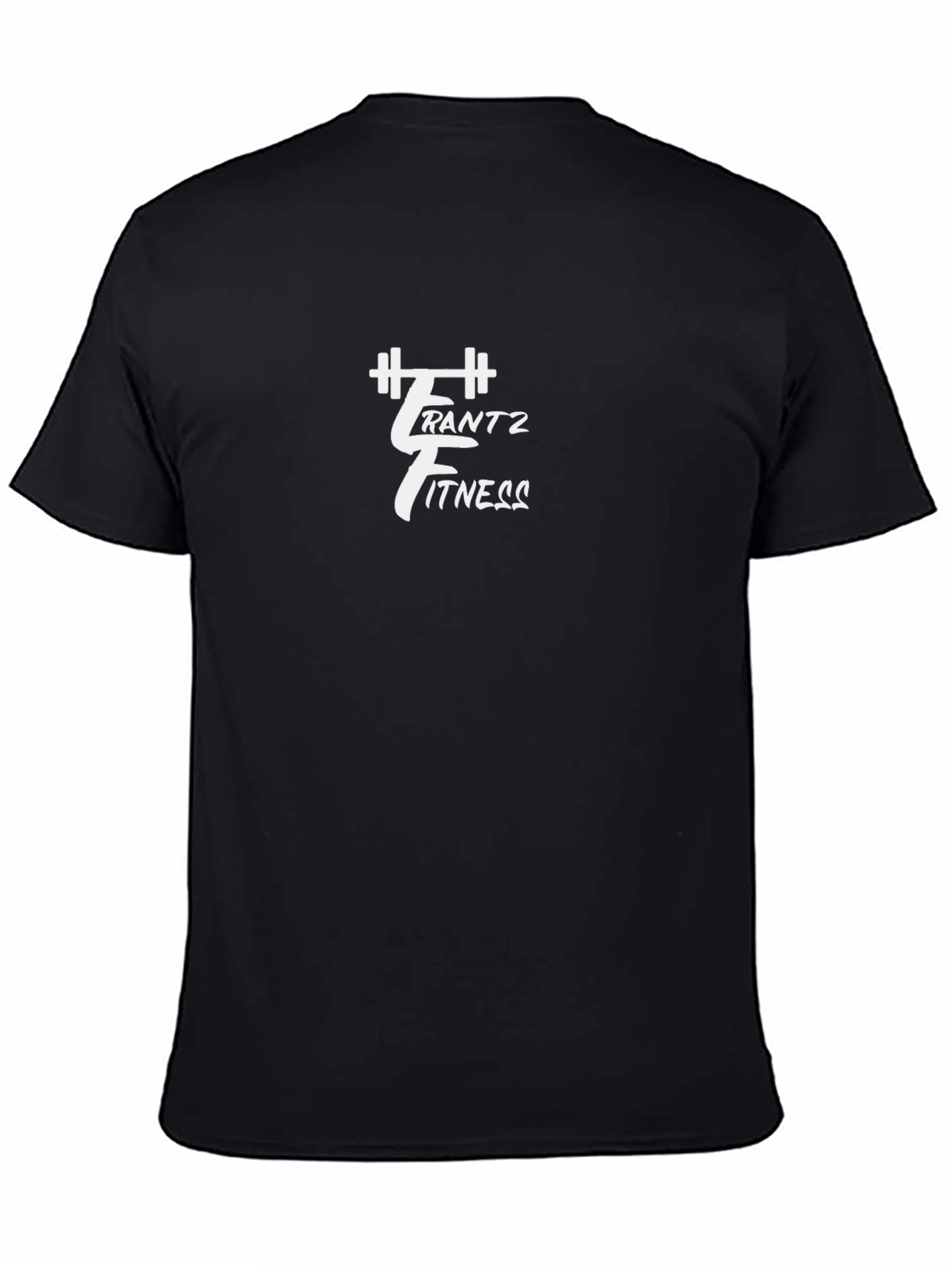 Black Men's Black "Frantz Fitness" Graphic T-Shirt view 4