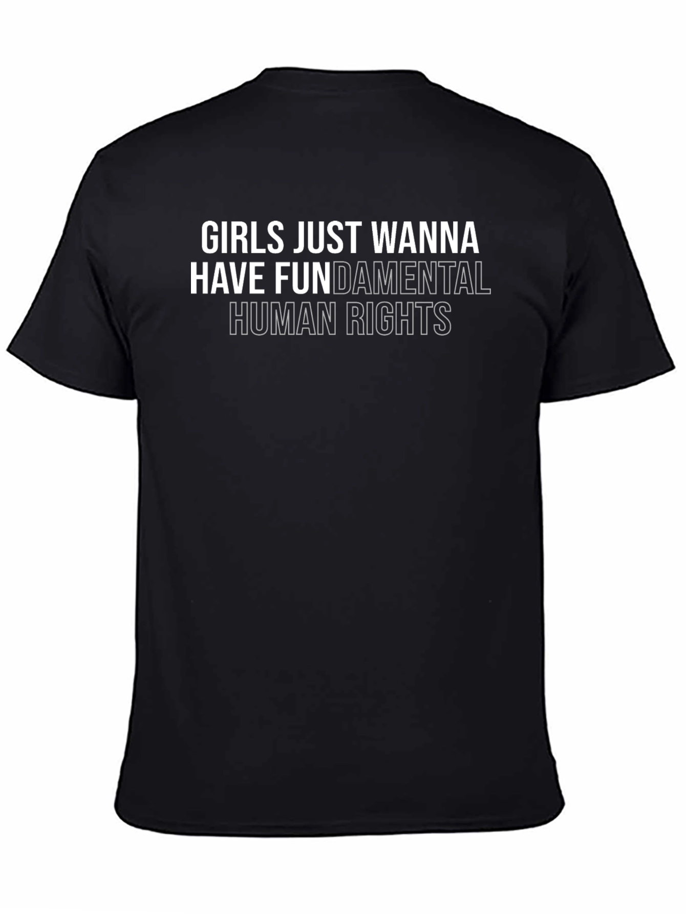 Black Feminist Graphic Tee - Human Rights Shirt view 4