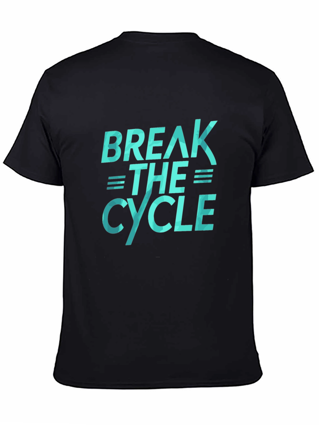 Black Break The Cycle Graphic T-Shirt - Black view 4