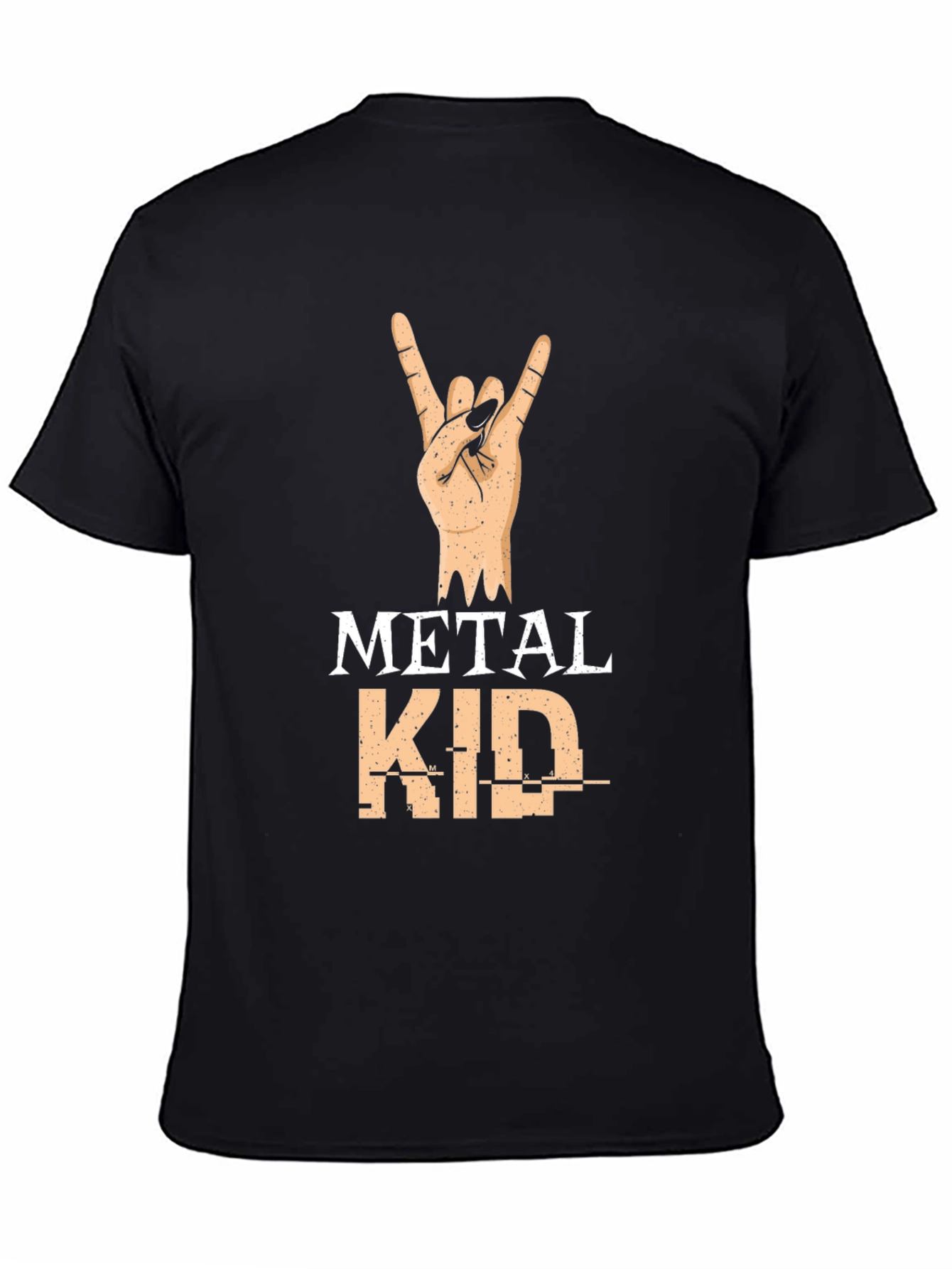 Black Metal Kid Graphic T-Shirt view 4