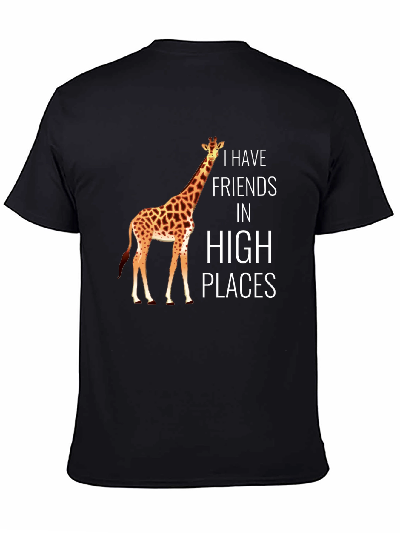 Black Giraffe 'High Places' Graphic T-Shirt view 4