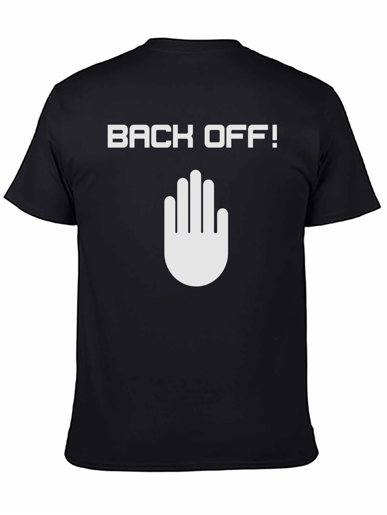 Black Back Off Graphic Tee - Cool & Casual view 4