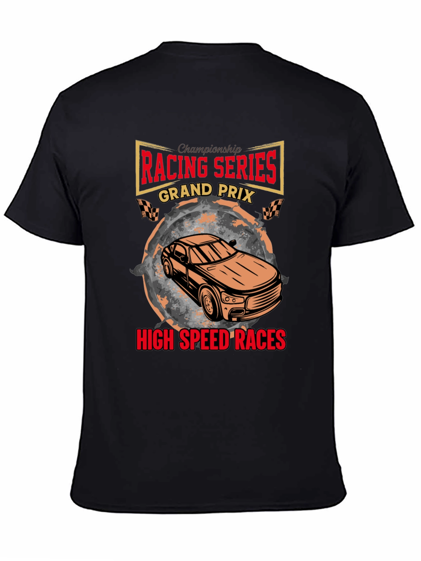 Black Racing Series Grand Prix T-Shirt view 4