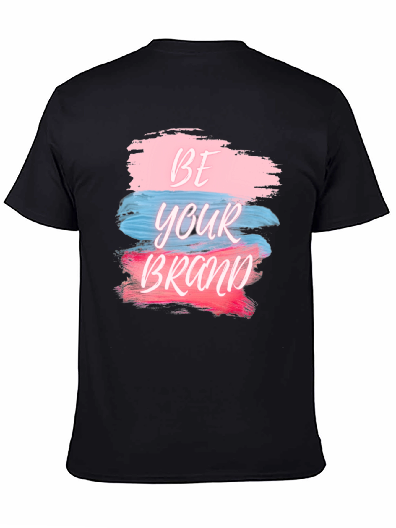 Black Be Your Brand Graphic Tee - Stylish Cotton Blend view 4