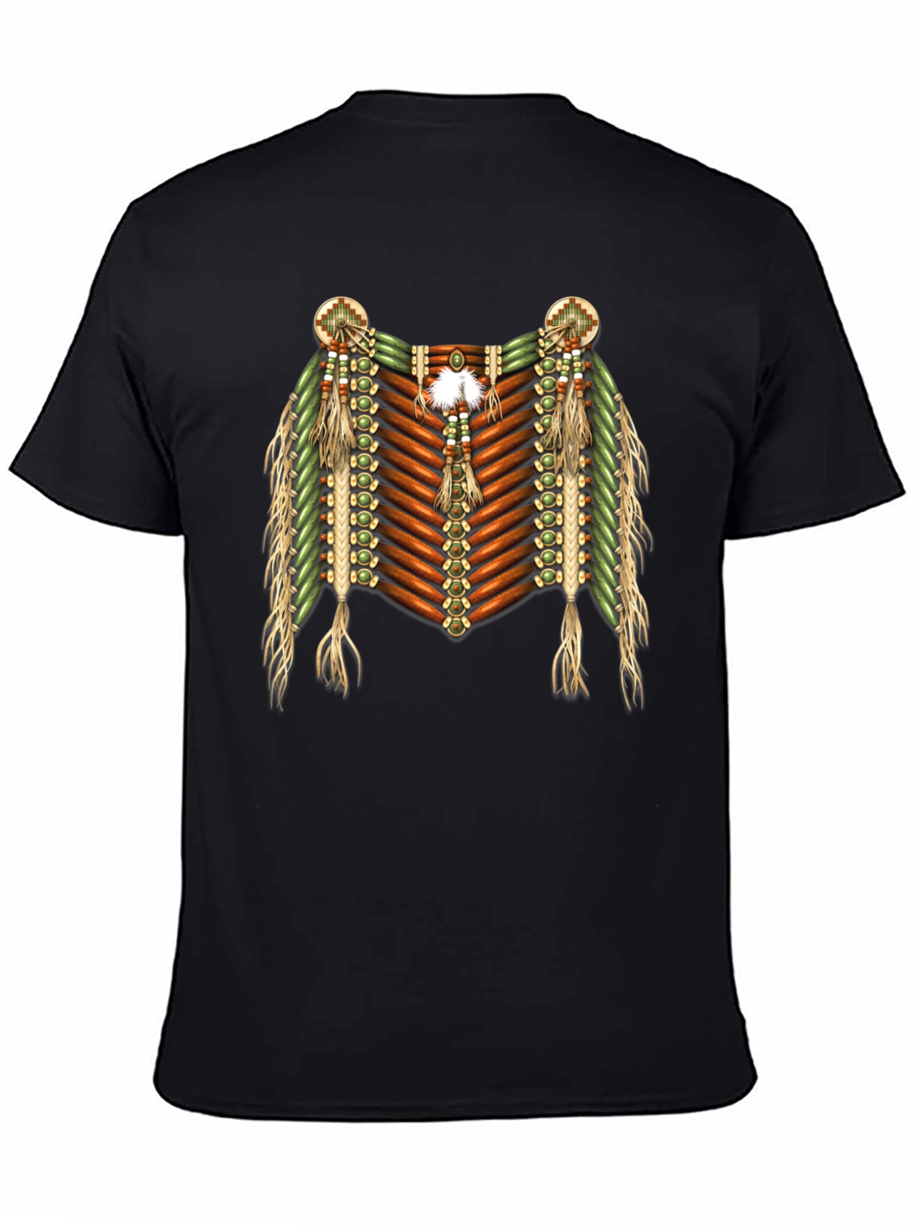 Black Native American Inspired Graphic Tee view 4