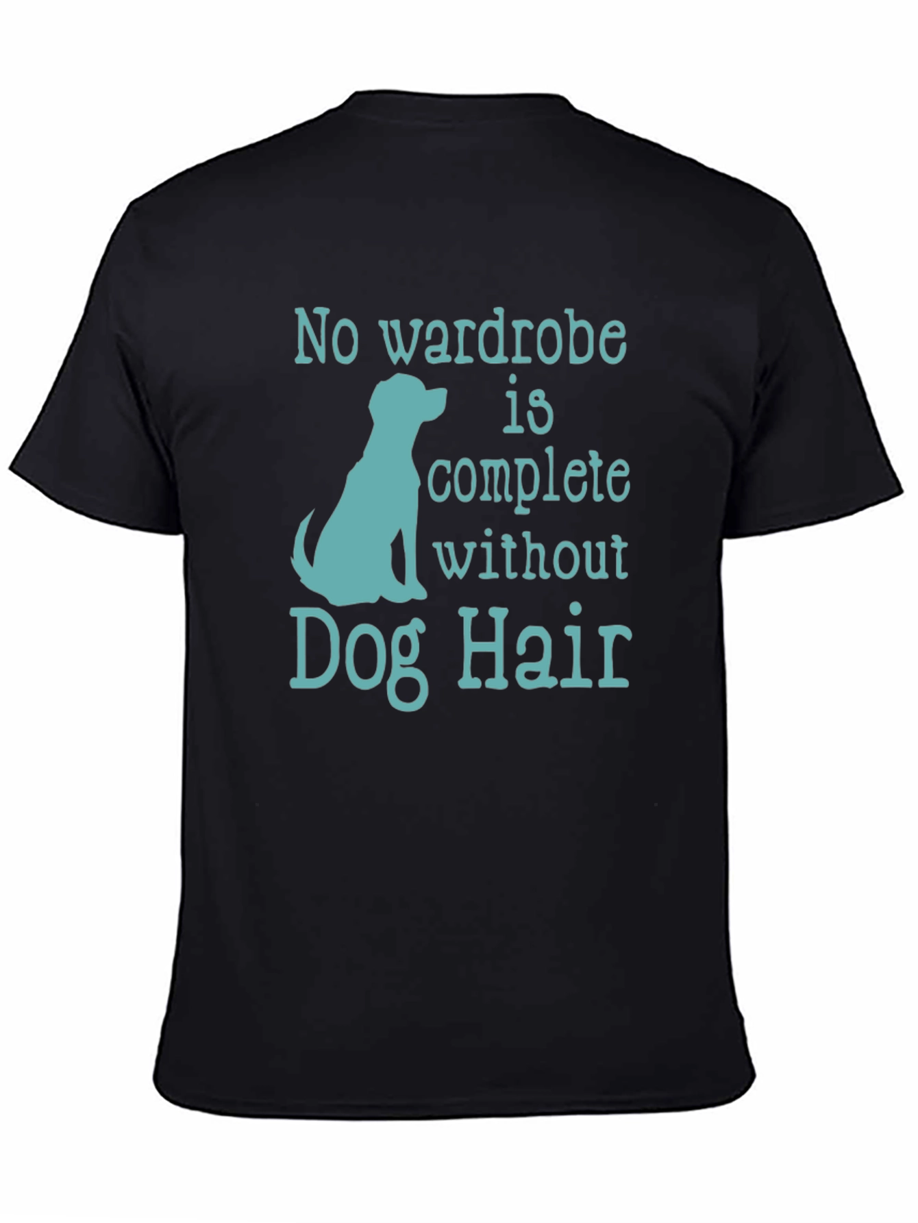 Black Dog Hair T-Shirt - Pet Lover Tee view 4