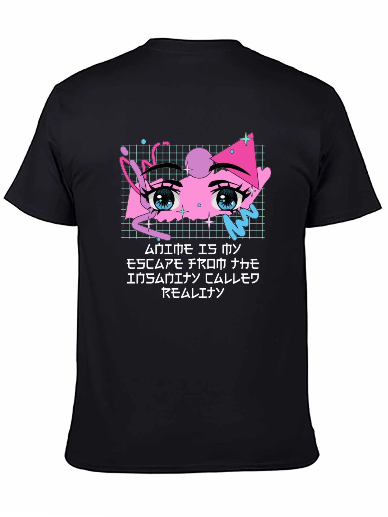 Black Anime Escape T-Shirt view 4