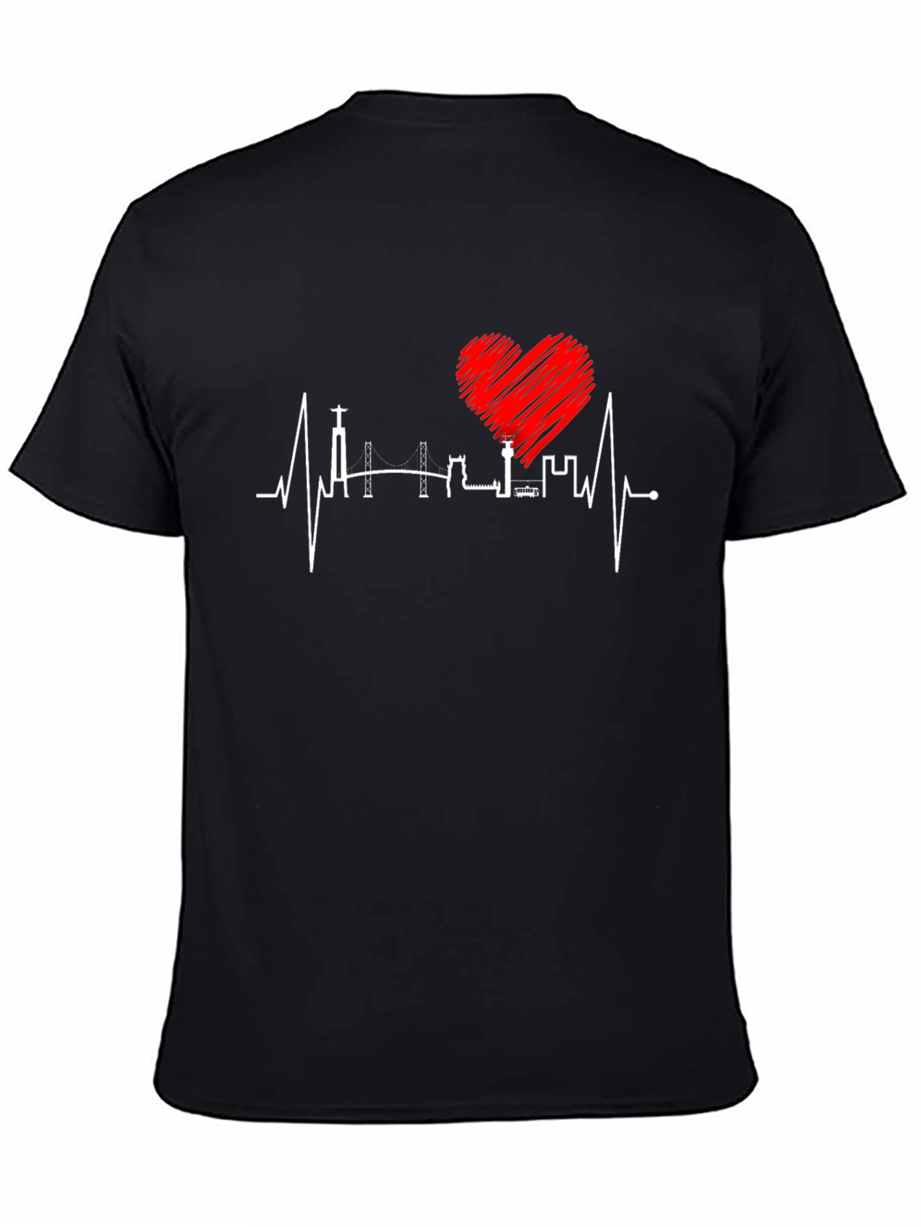 Lisbon Heartbeat T-Shirt - City Love Tee - 4