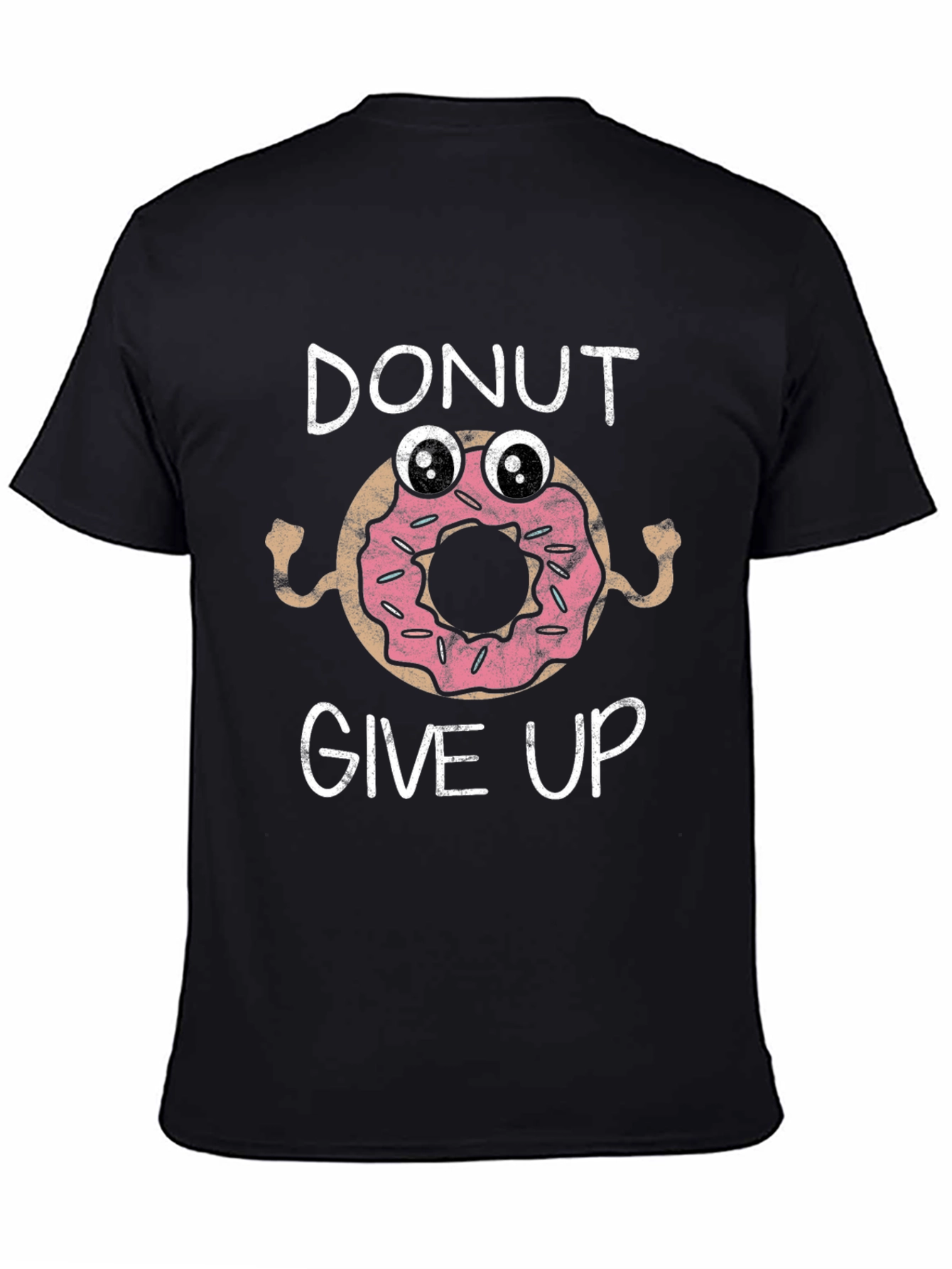 Black Donut Give Up Graphic Tee view 4