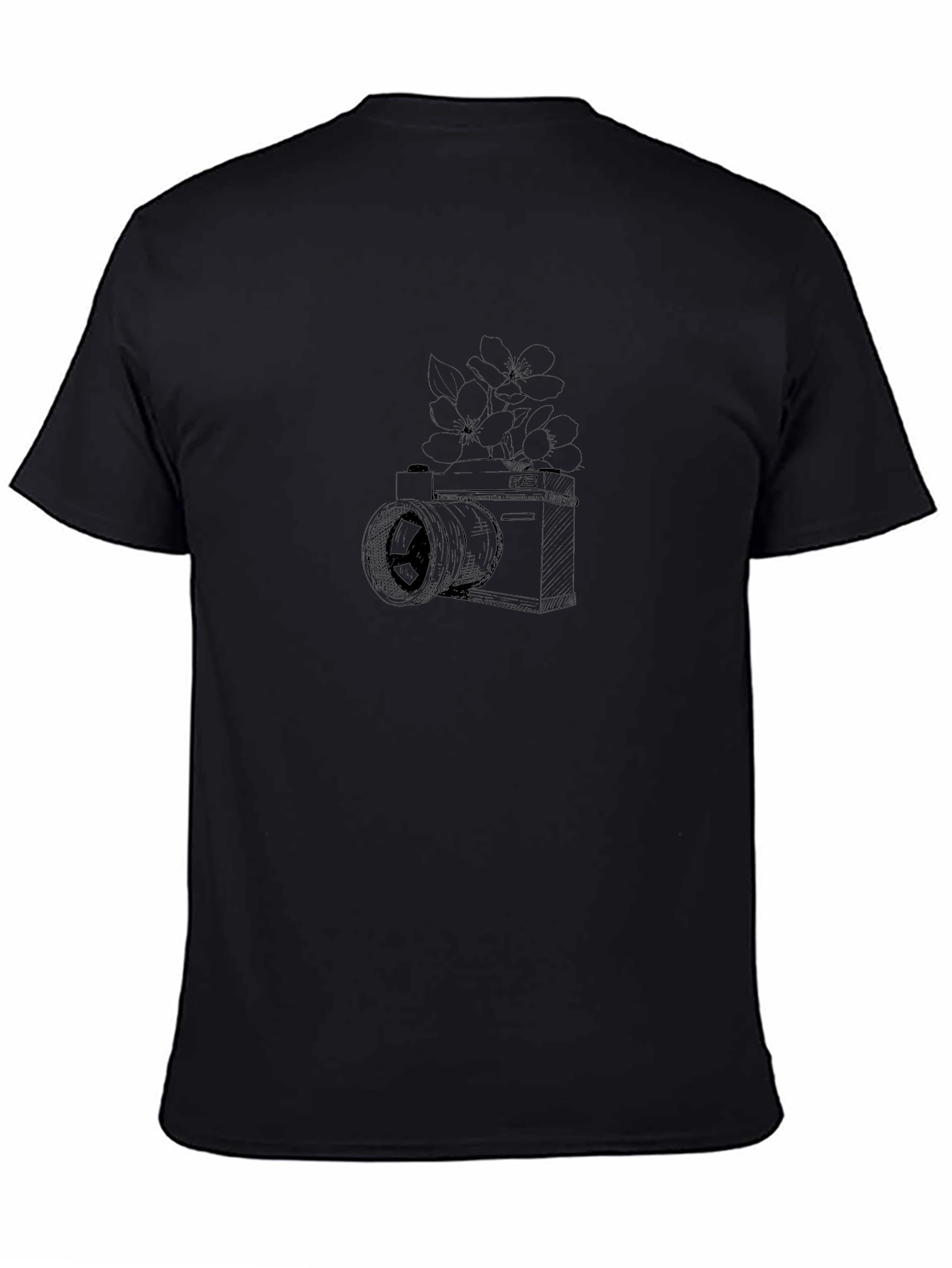 Camera Graphic Black T-Shirt - 4