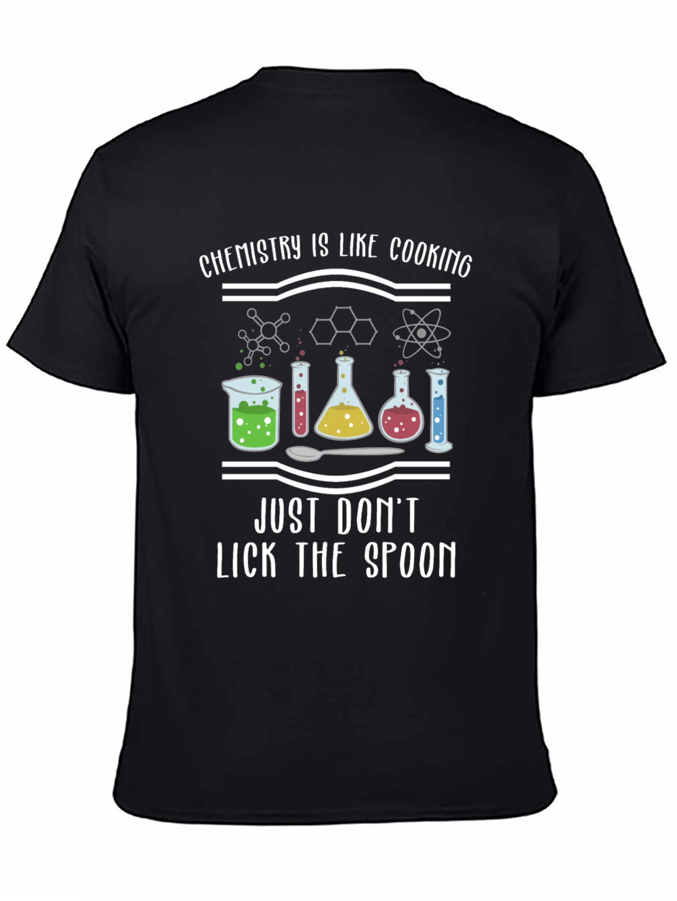 Black Chemistry Cooking T-Shirt - Funny Science Tee view 4