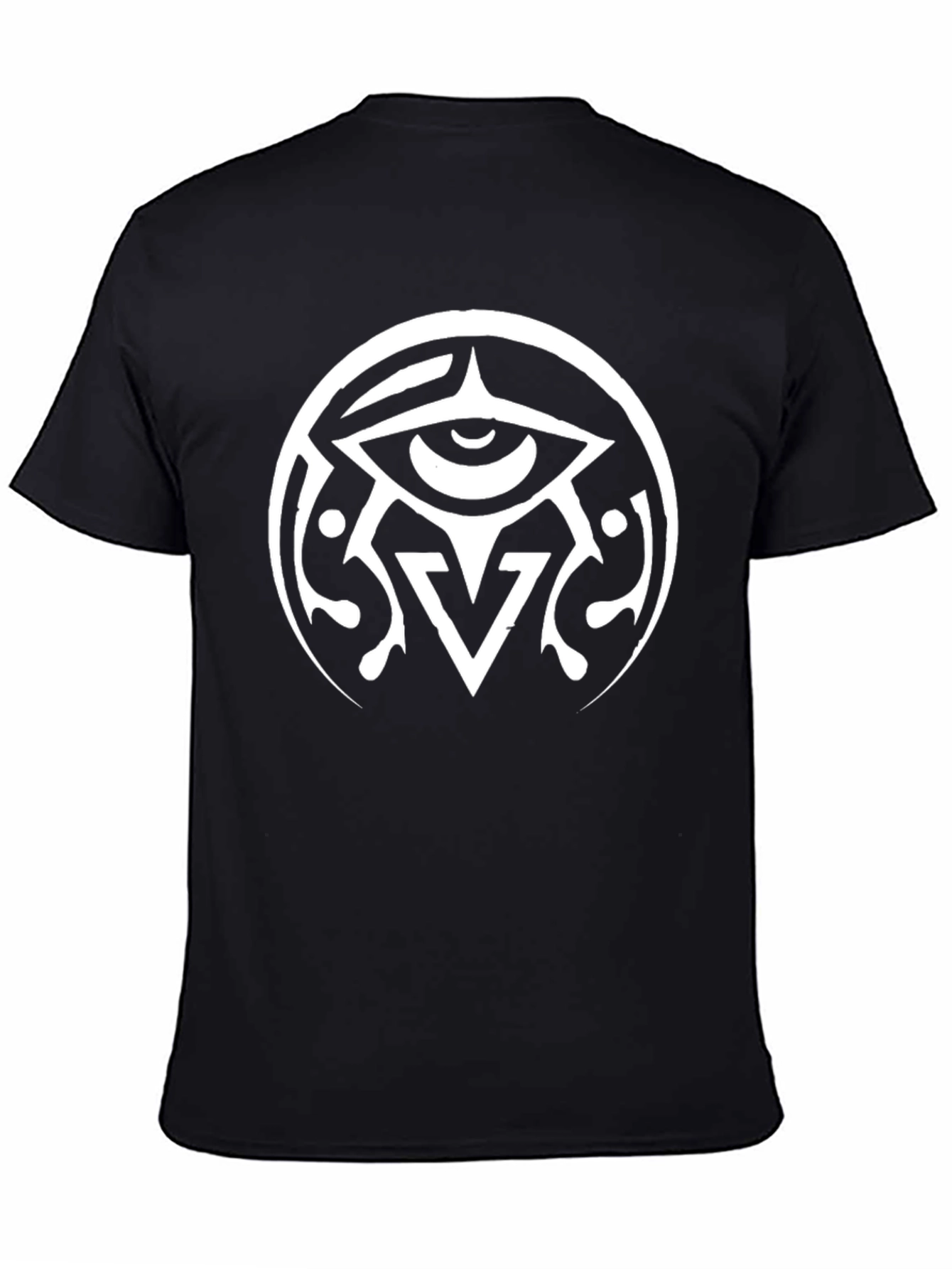 Black Eye Symbol Graphic Black T-Shirt view 4