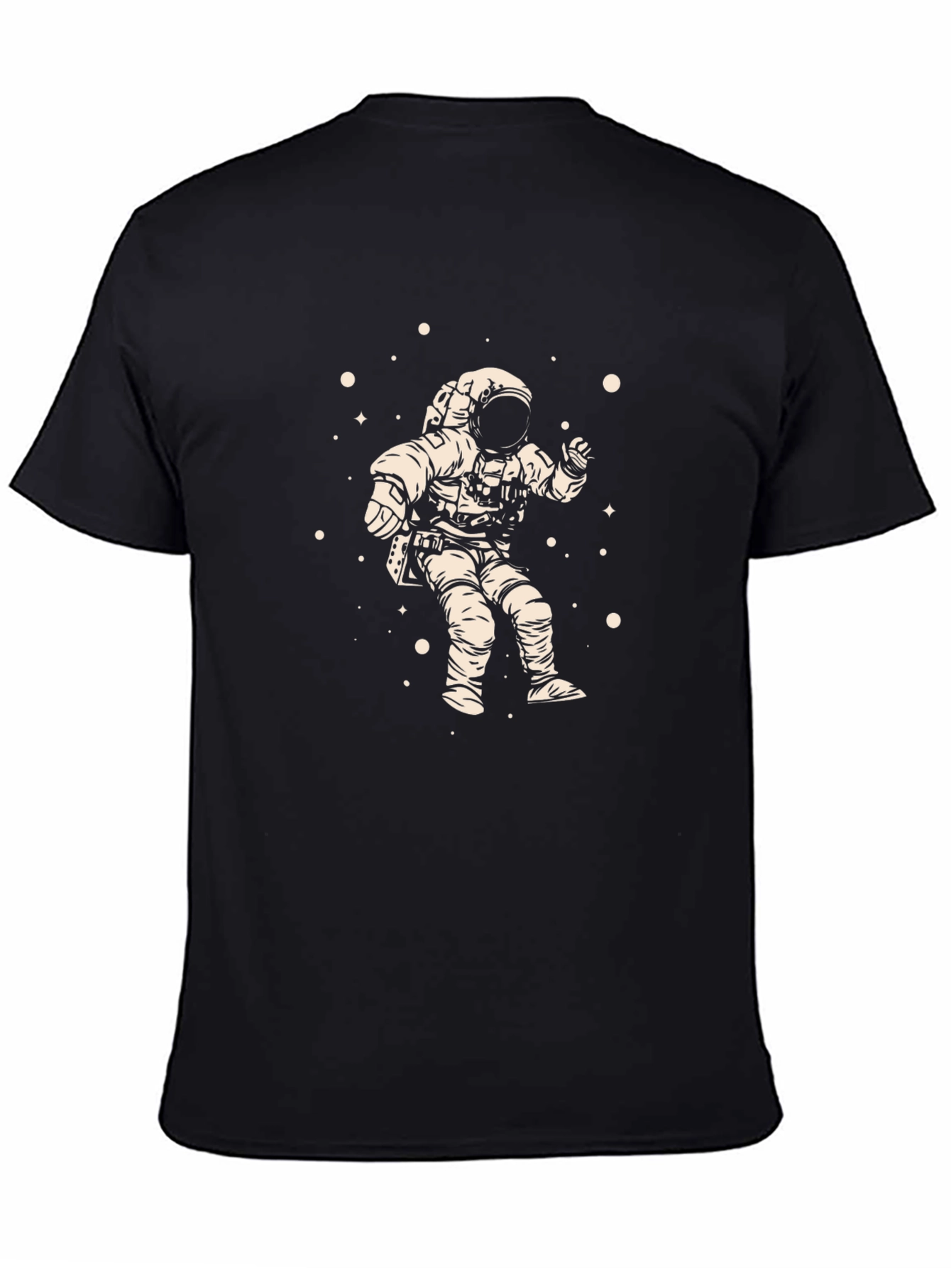 Black Astronaut Graphic Black Tee - Explore the Universe view 4