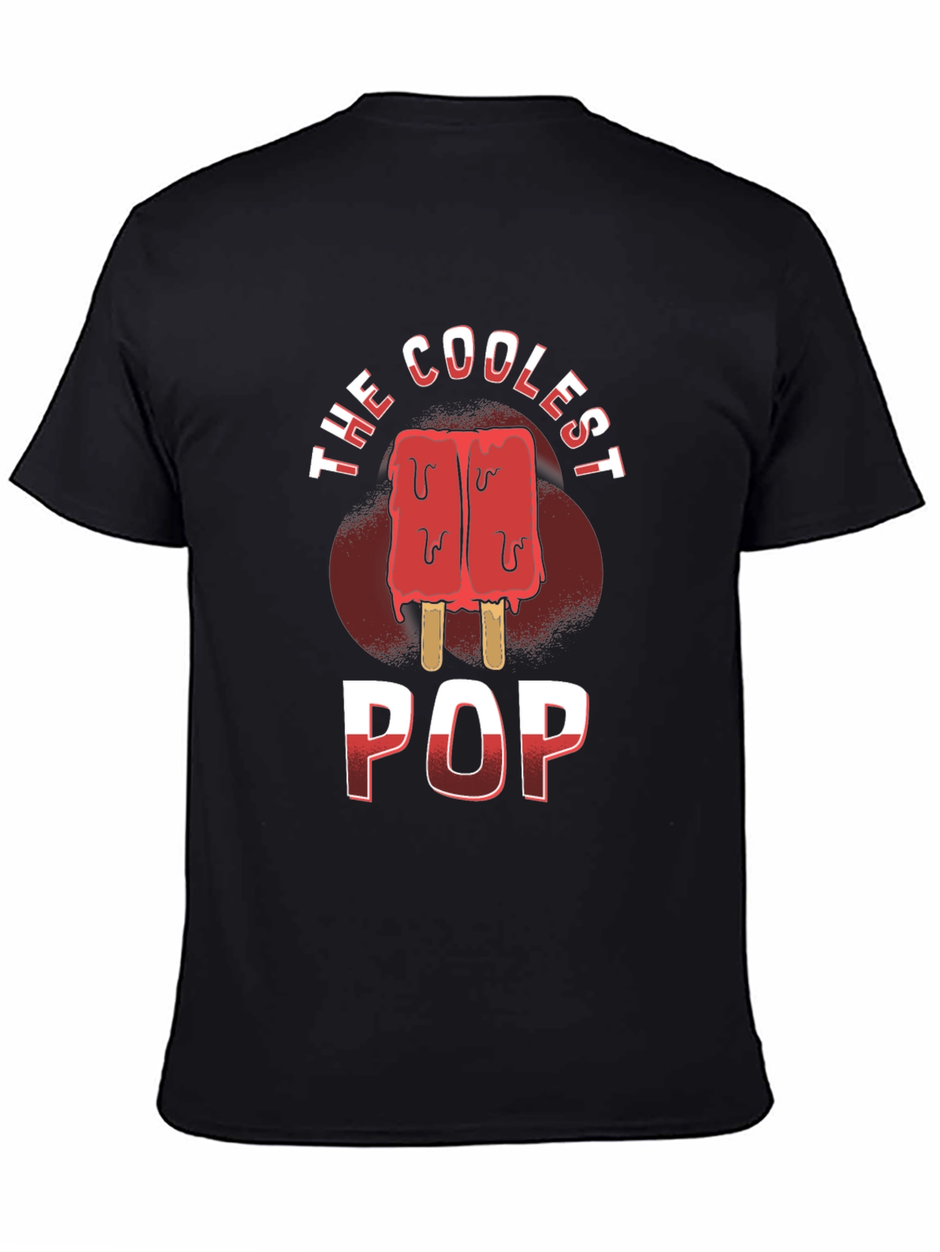 Black Coolest Pop Graphic T-Shirt Father's Day Gift view 4
