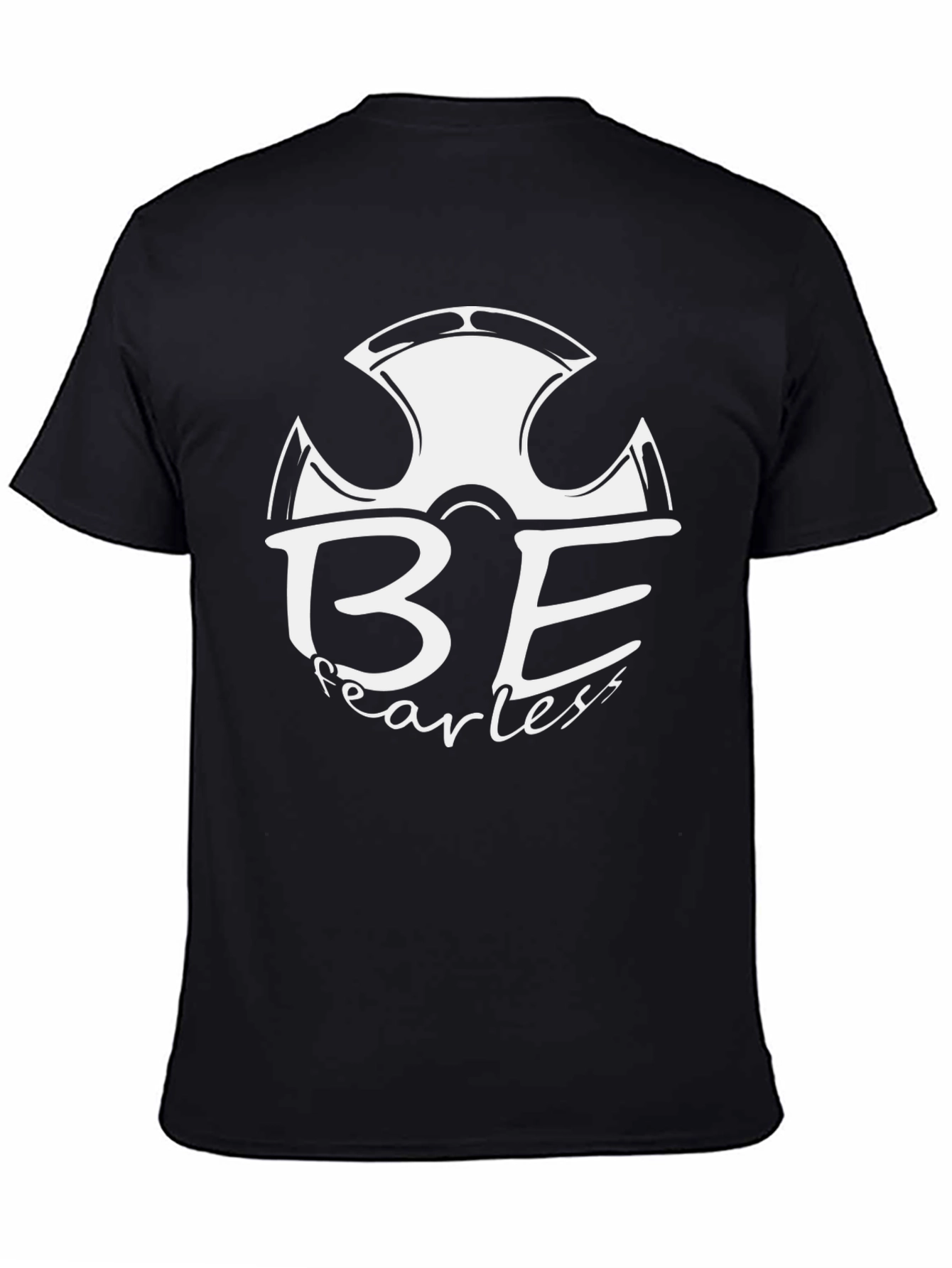 Black Be Fearless Graphic T-Shirt - Classic Black Tee view 4