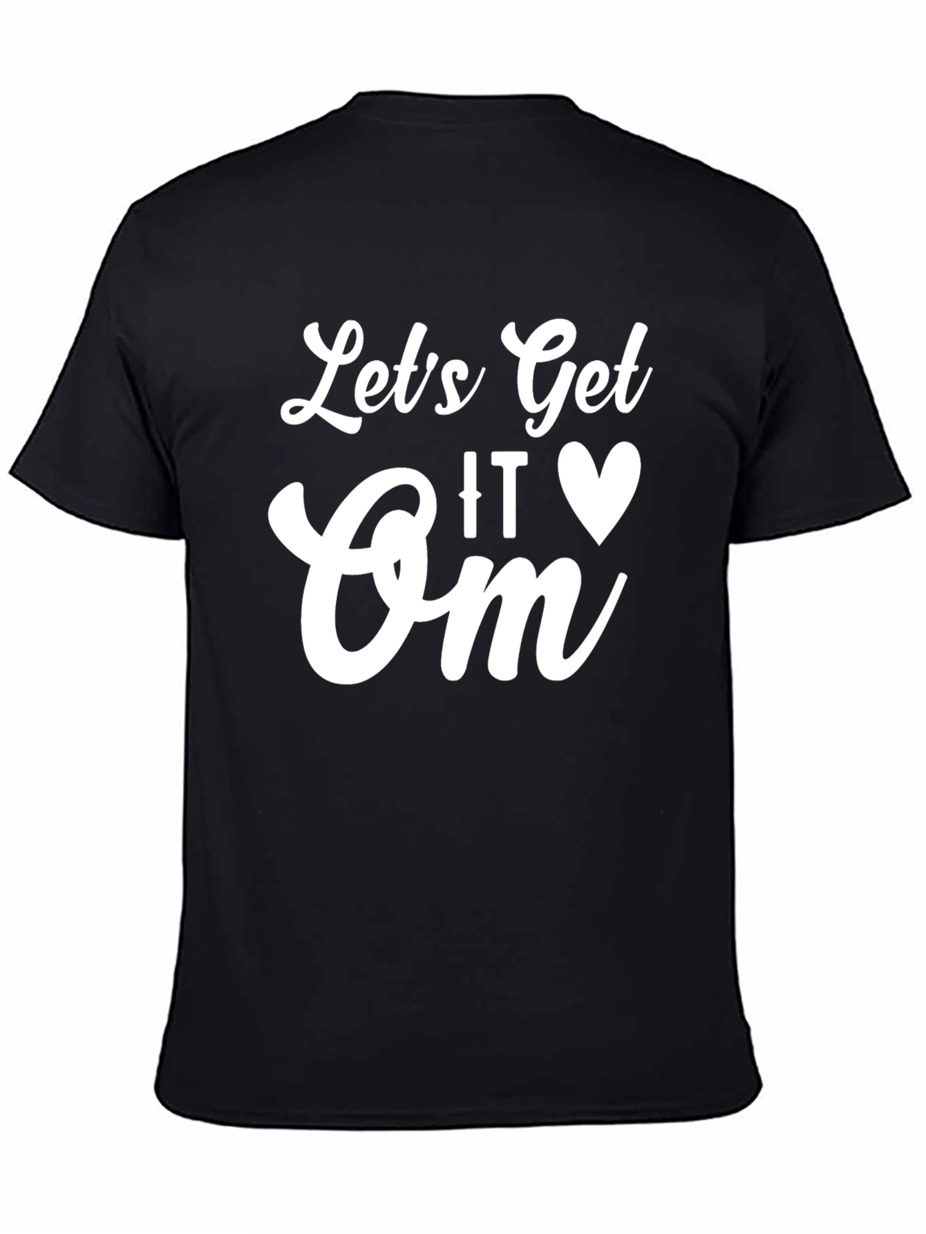 Black Let's Get It On Graphic Tee view 4