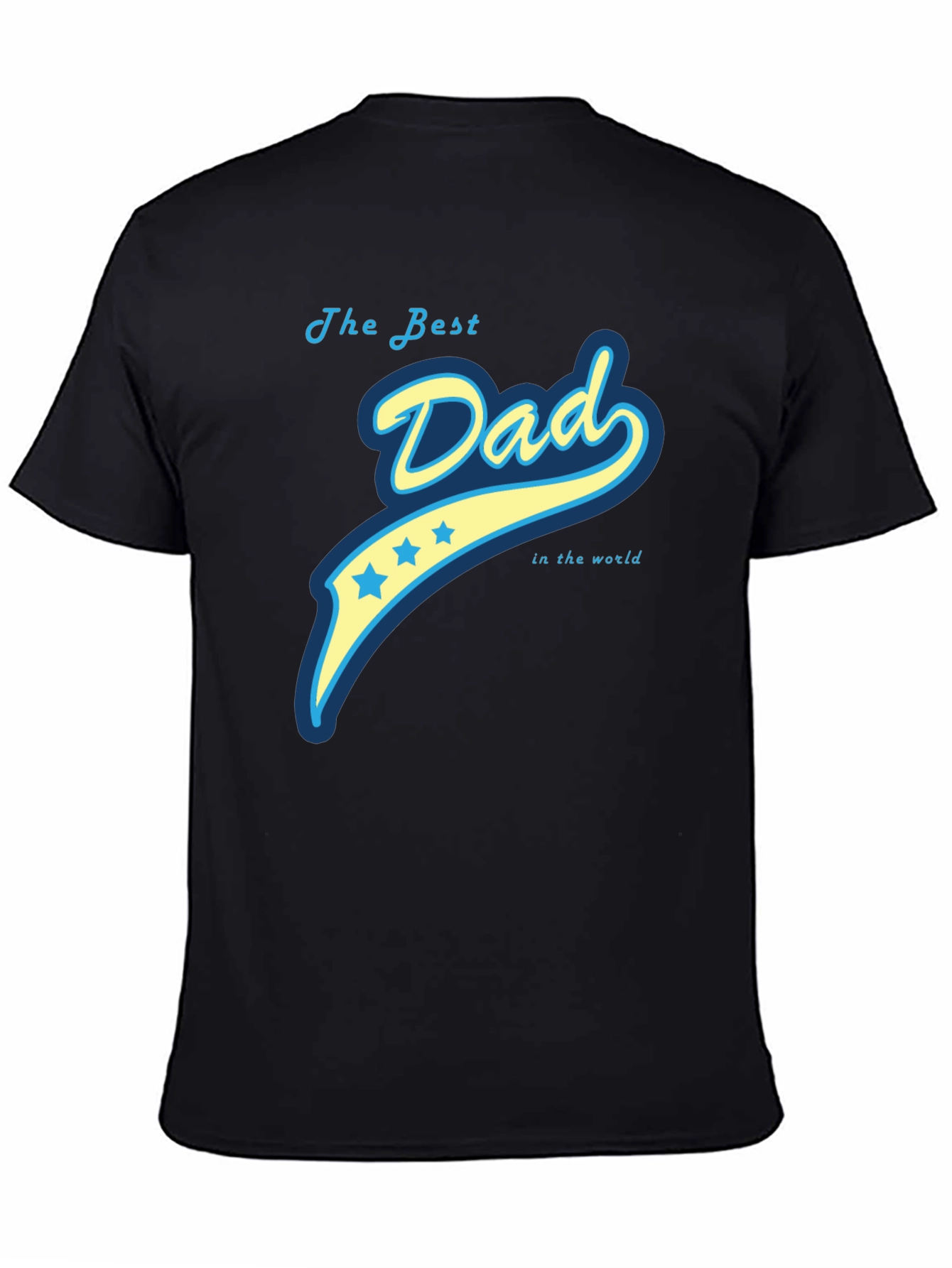 Black Best Dad Ever Graphic Tee - Comfortable Fit view 4
