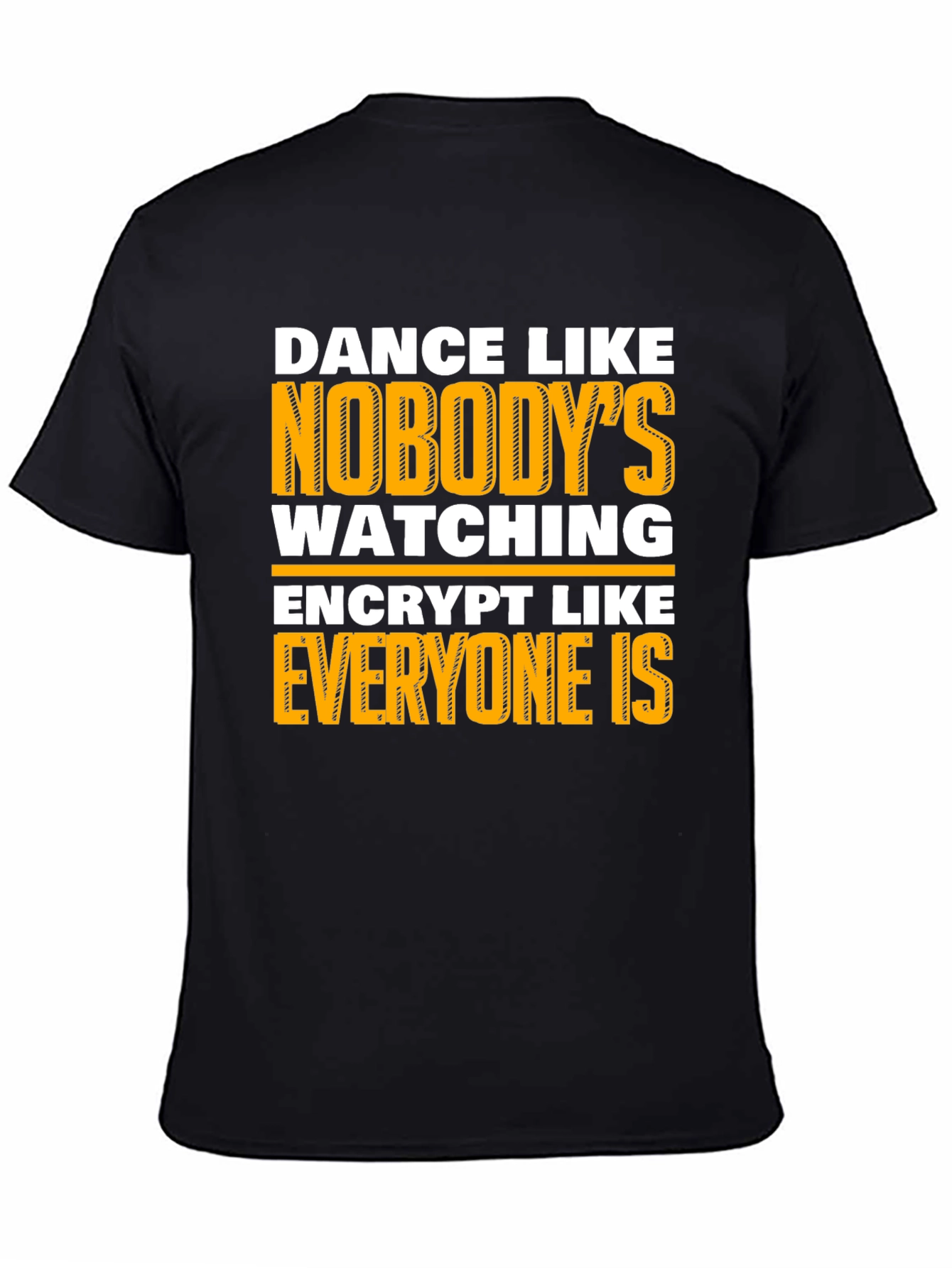 Black Dance Like Nobody's Watching Graphic T-Shirt view 4