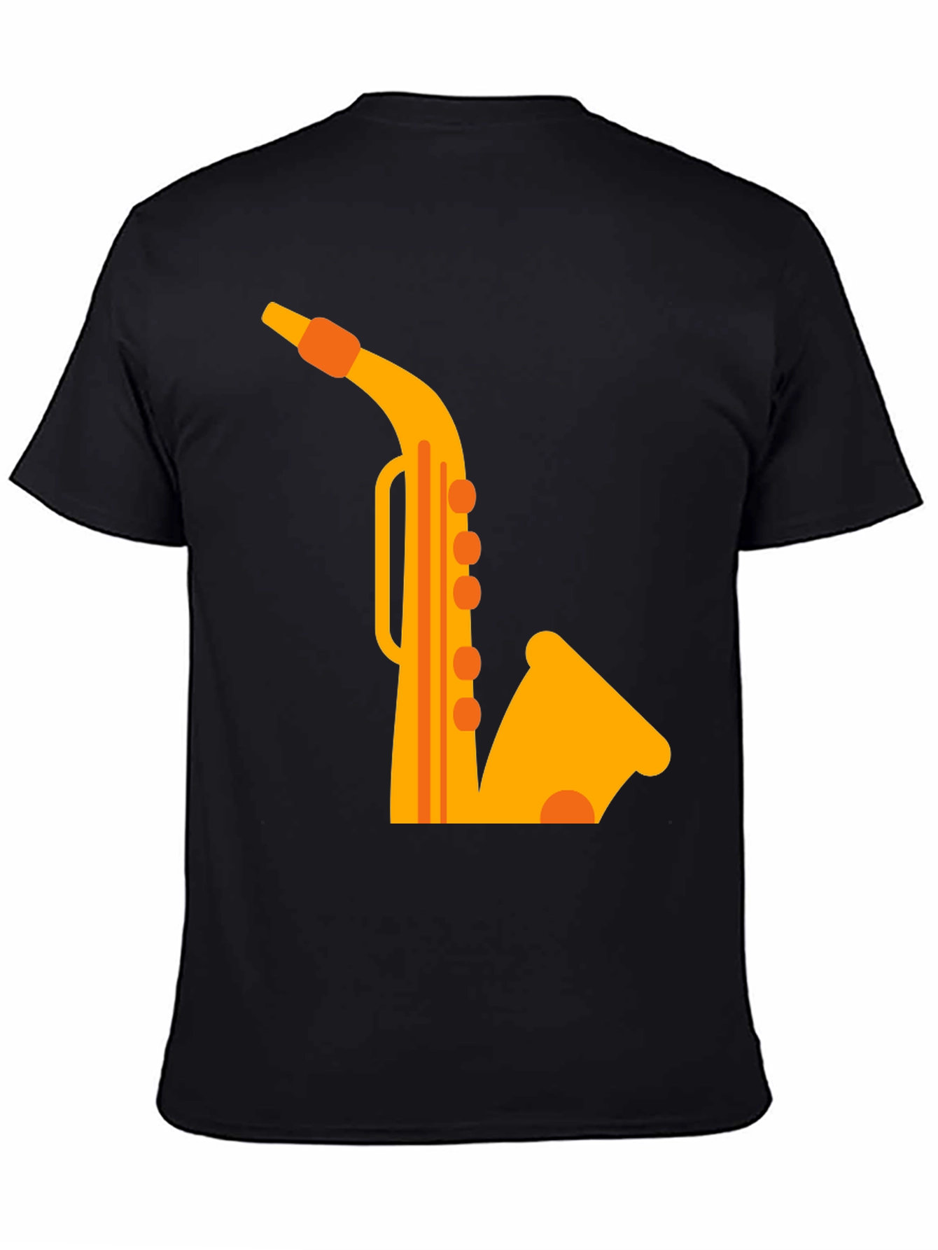 Black Black Saxophone Graphic Tee view 4