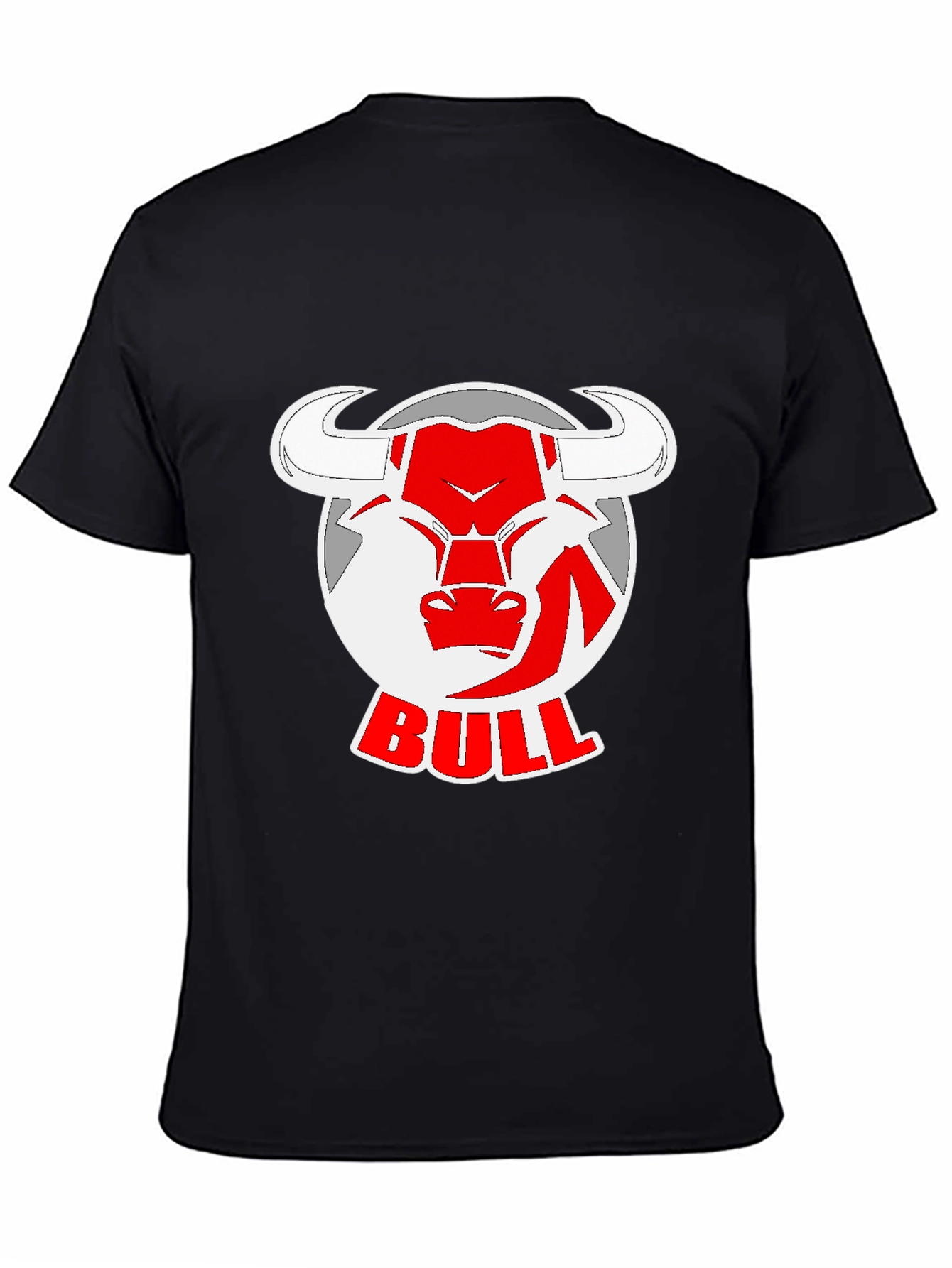 Black Bull Logo Black T-Shirt view 4