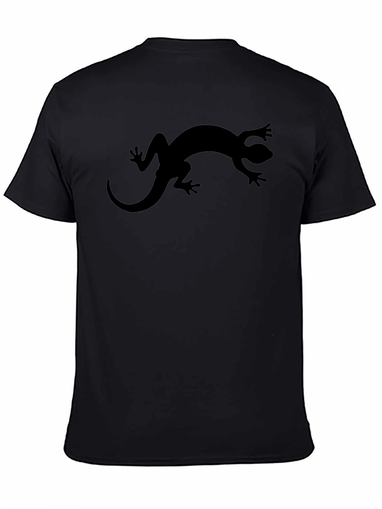 Black Black Lizard Graphic T-Shirt for Men view 4