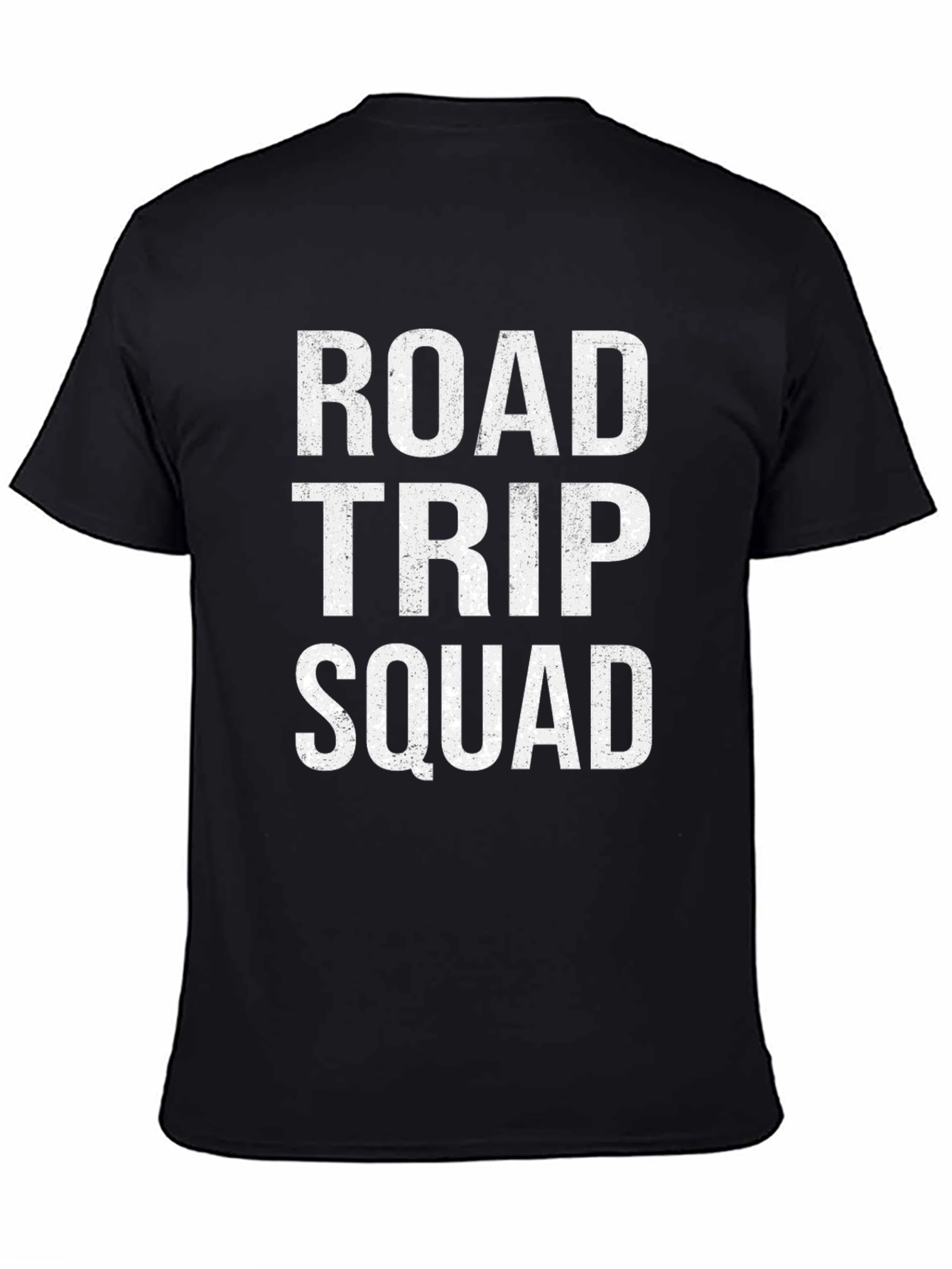 Black Road Trip Squad Crew Neck T-Shirt view 4