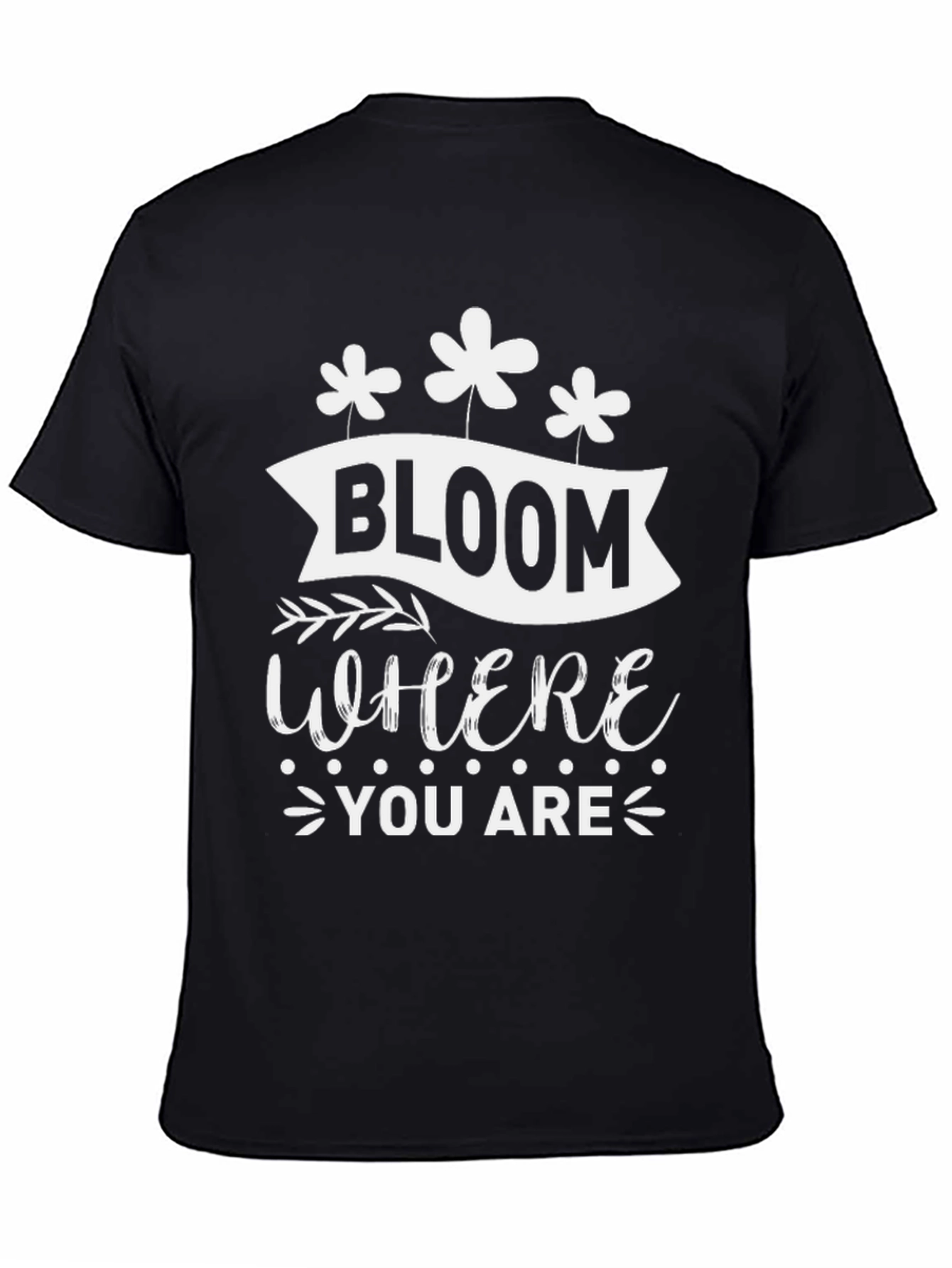 Black Bloom Where You Are T-Shirt view 4
