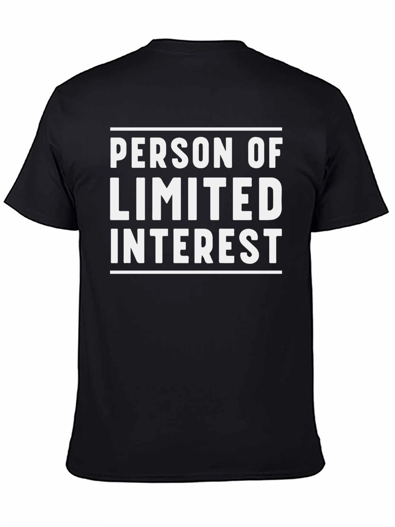 Black Person of Limited Interest Graphic T-Shirt view 4