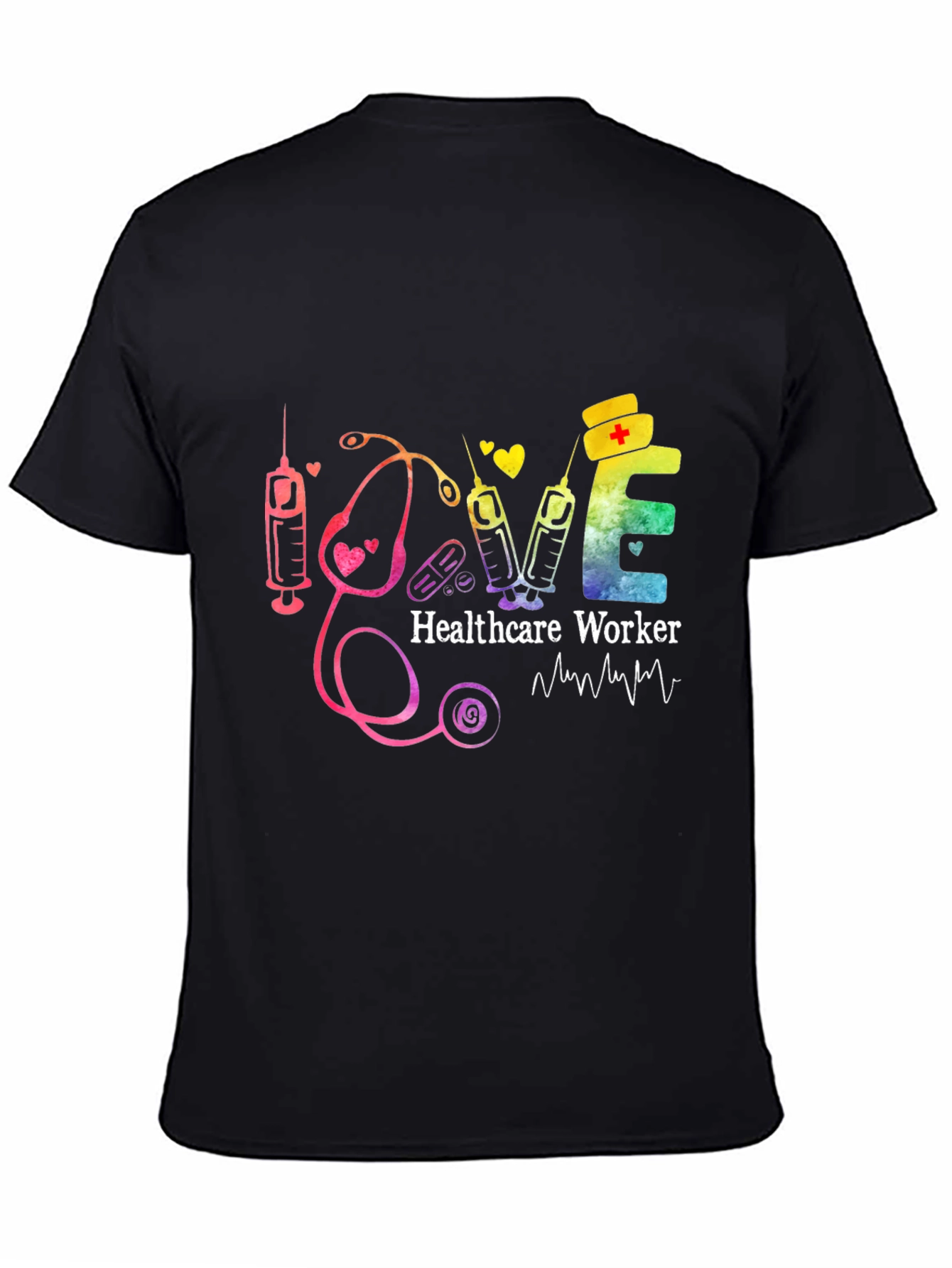 Healthcare Worker Love Graphic T-Shirt - 4