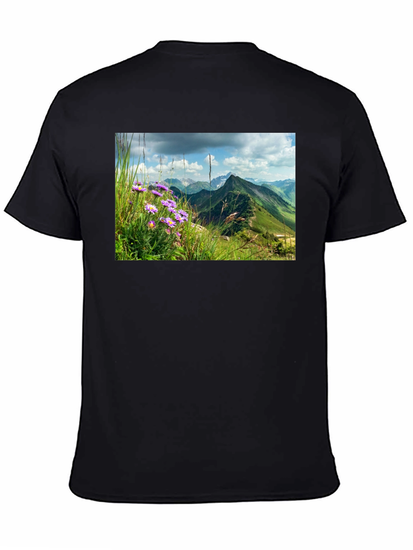 Black Mountain Vista Graphic Tee - Nature Inspired Design view 4