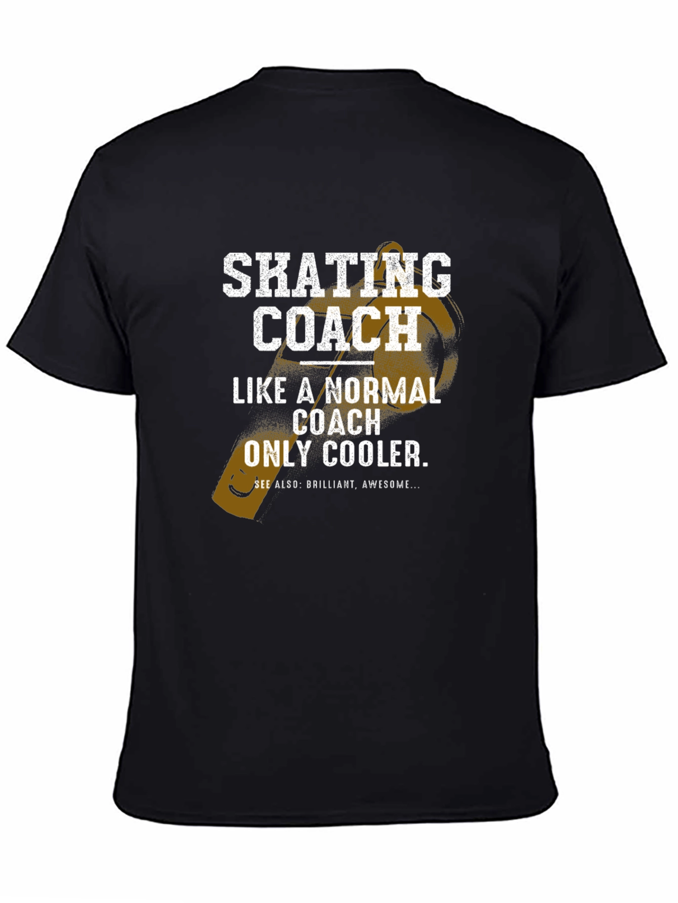 Black Skating Coach T-Shirt - Cooler Than Normal! view 4