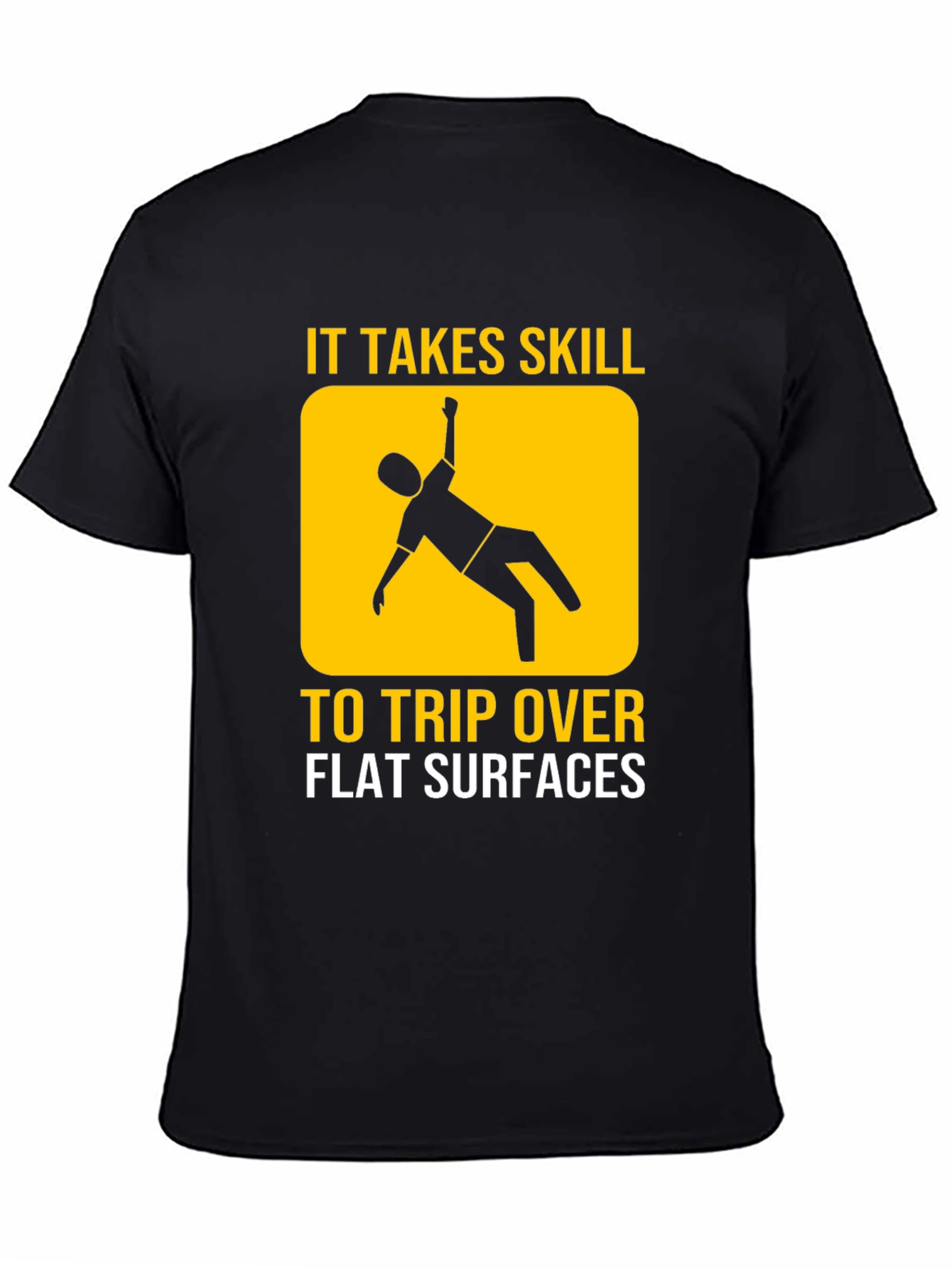 Black Funny "It Takes Skill" Graphic T-Shirt view 4
