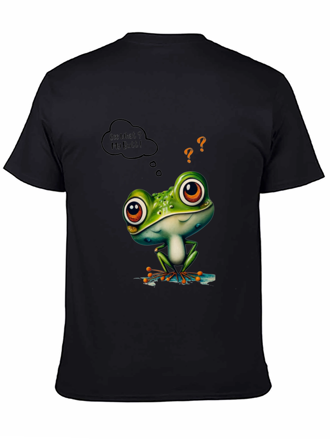 Black Frog Butt T-Shirt view 4