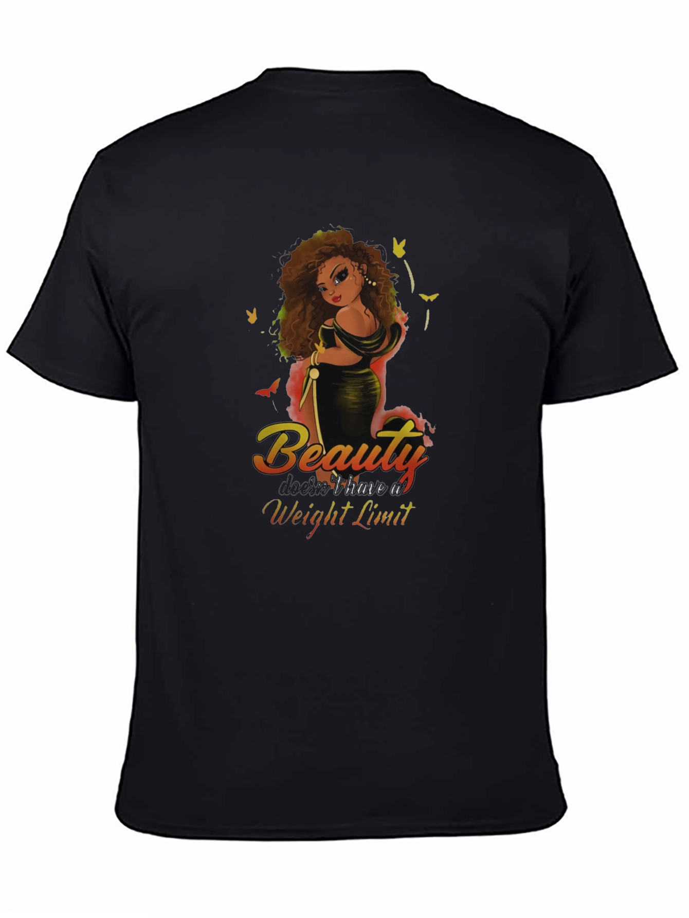 Black Beauty Has No Weight Limit T-Shirt view 4