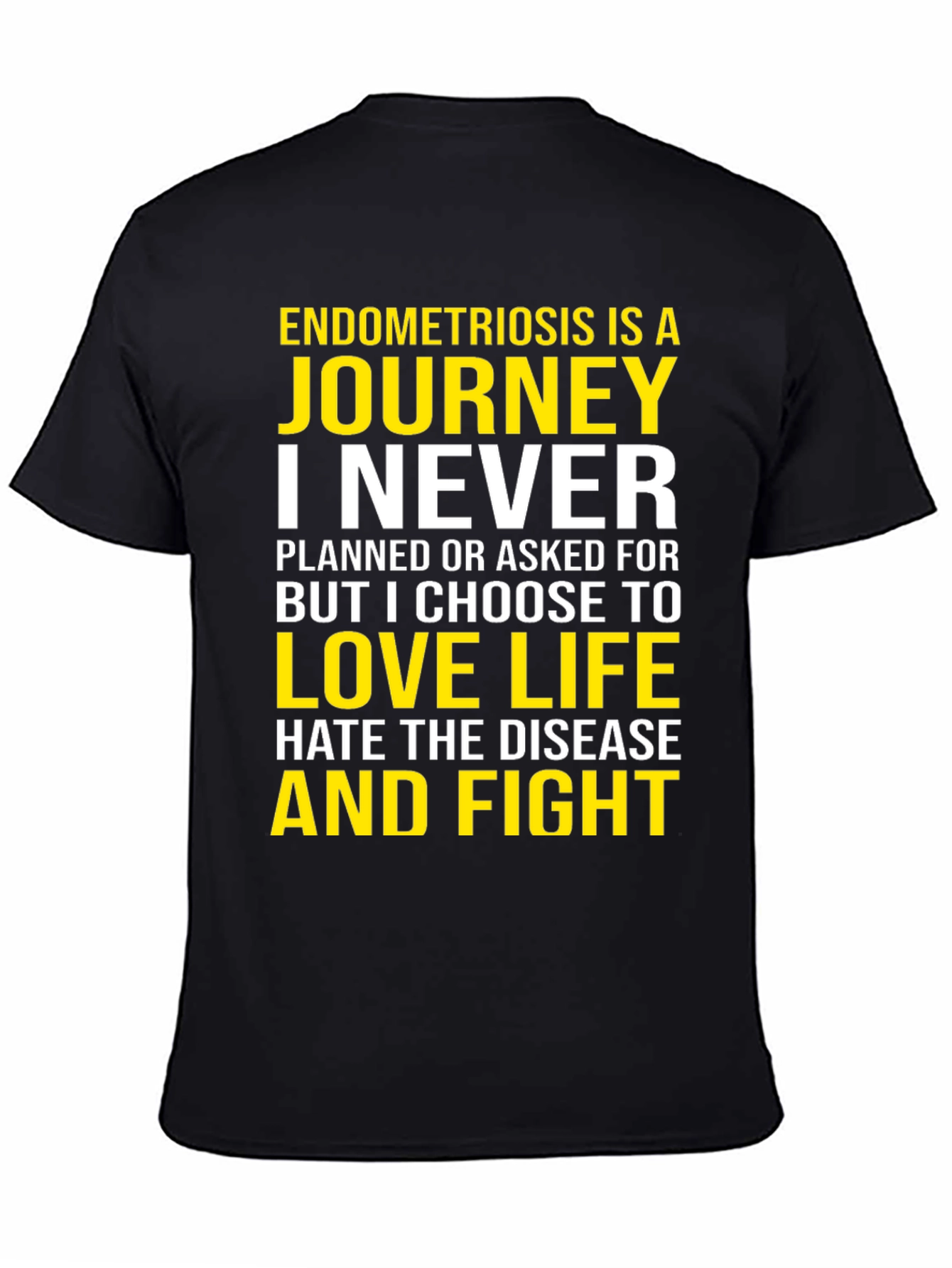 Endometriosis Awareness T-Shirt: Journey, Love, Fight - 4
