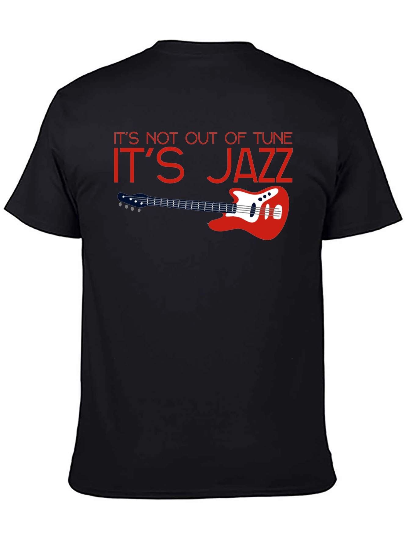 Black It's Jazz T-Shirt - Music Lover's Tee view 4
