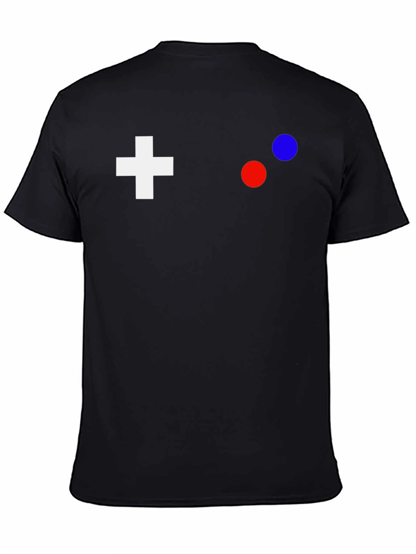 Black Retro Gaming Controller T-Shirt - Black view 4