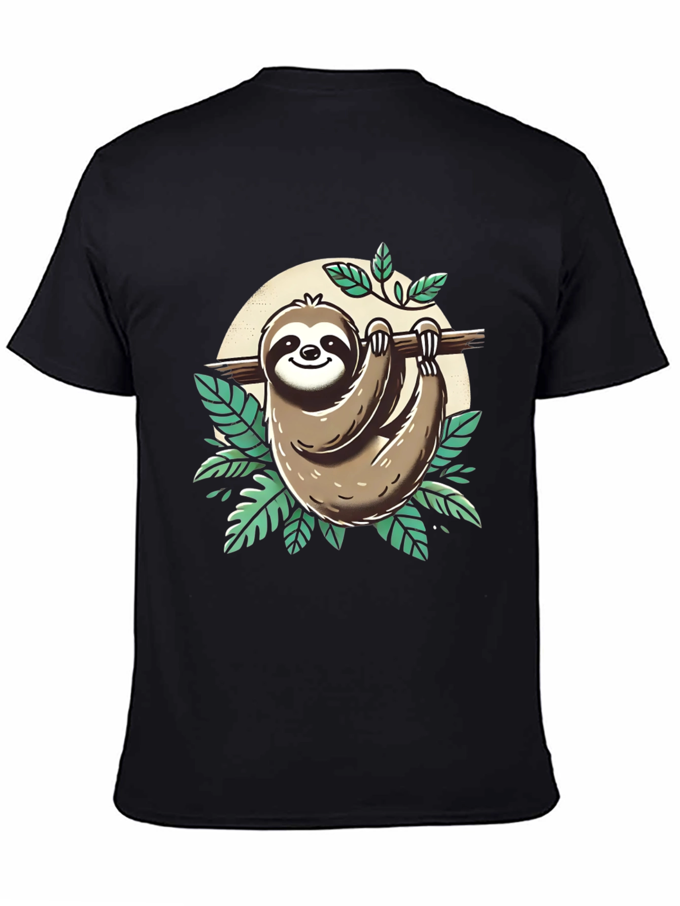 Sloth Graphic Tee - Relaxed & Fun - 4