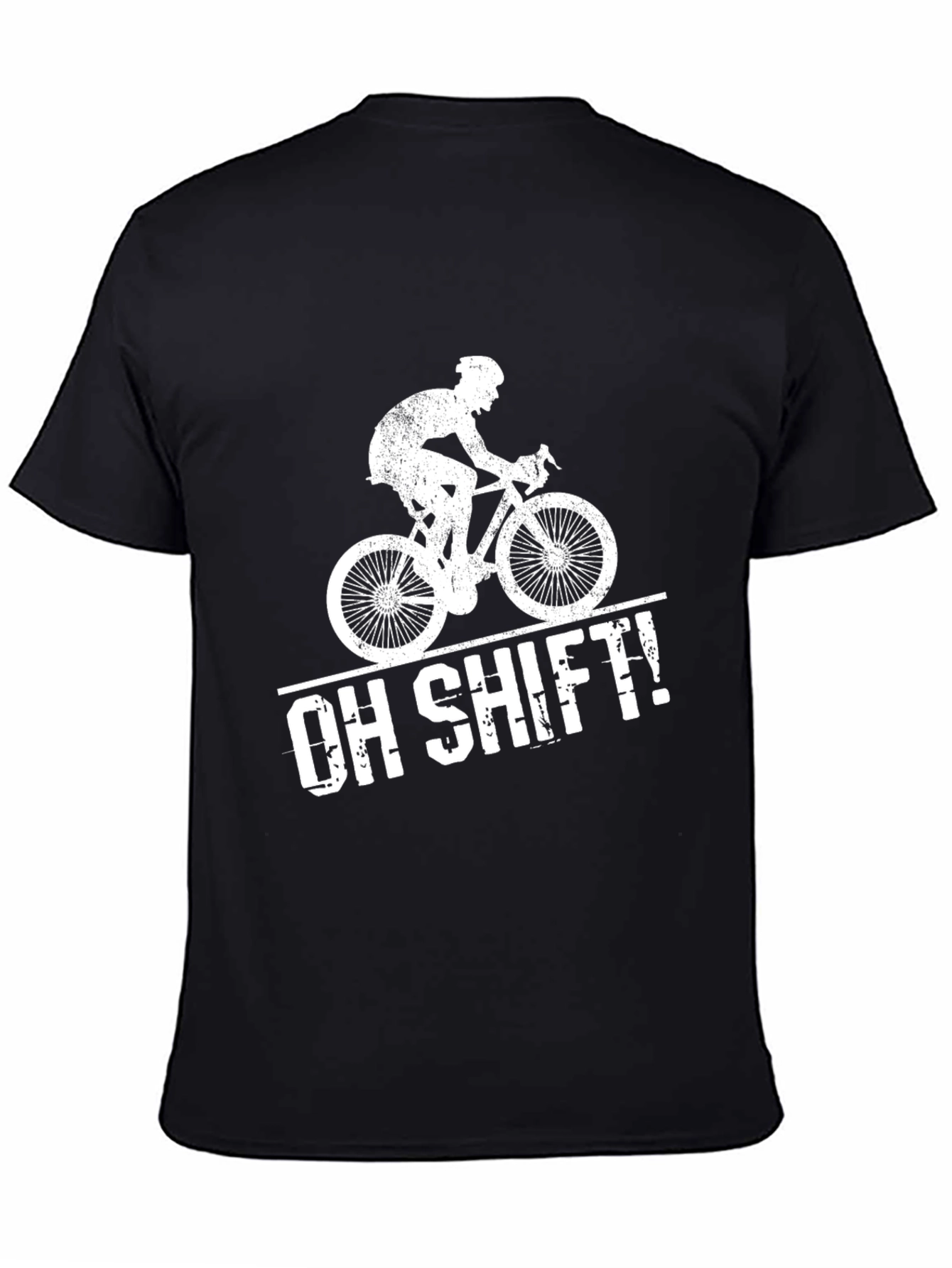 Black Oh Shift! Cyclist Graphic Tee view 4